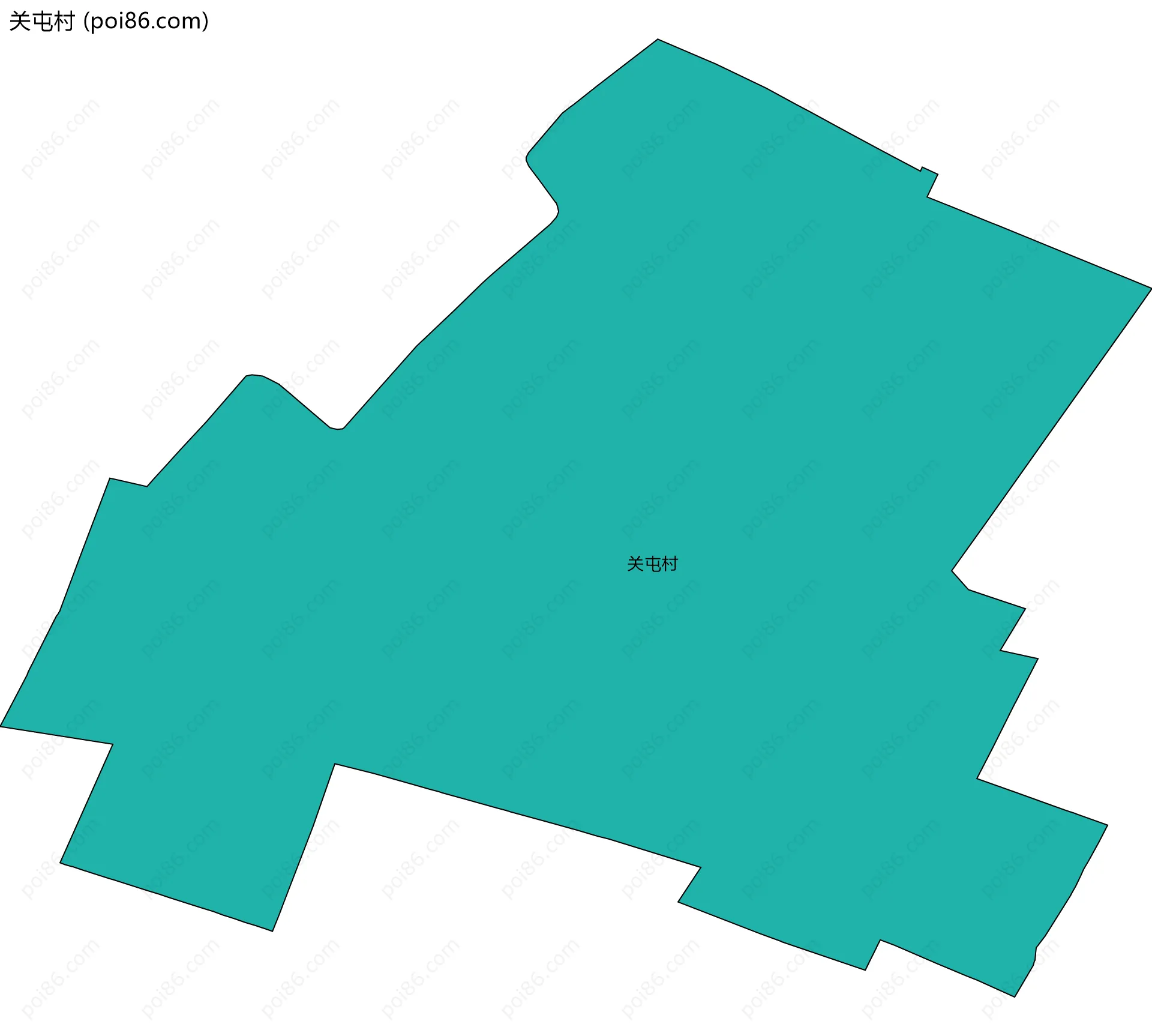 关屯村边界地图