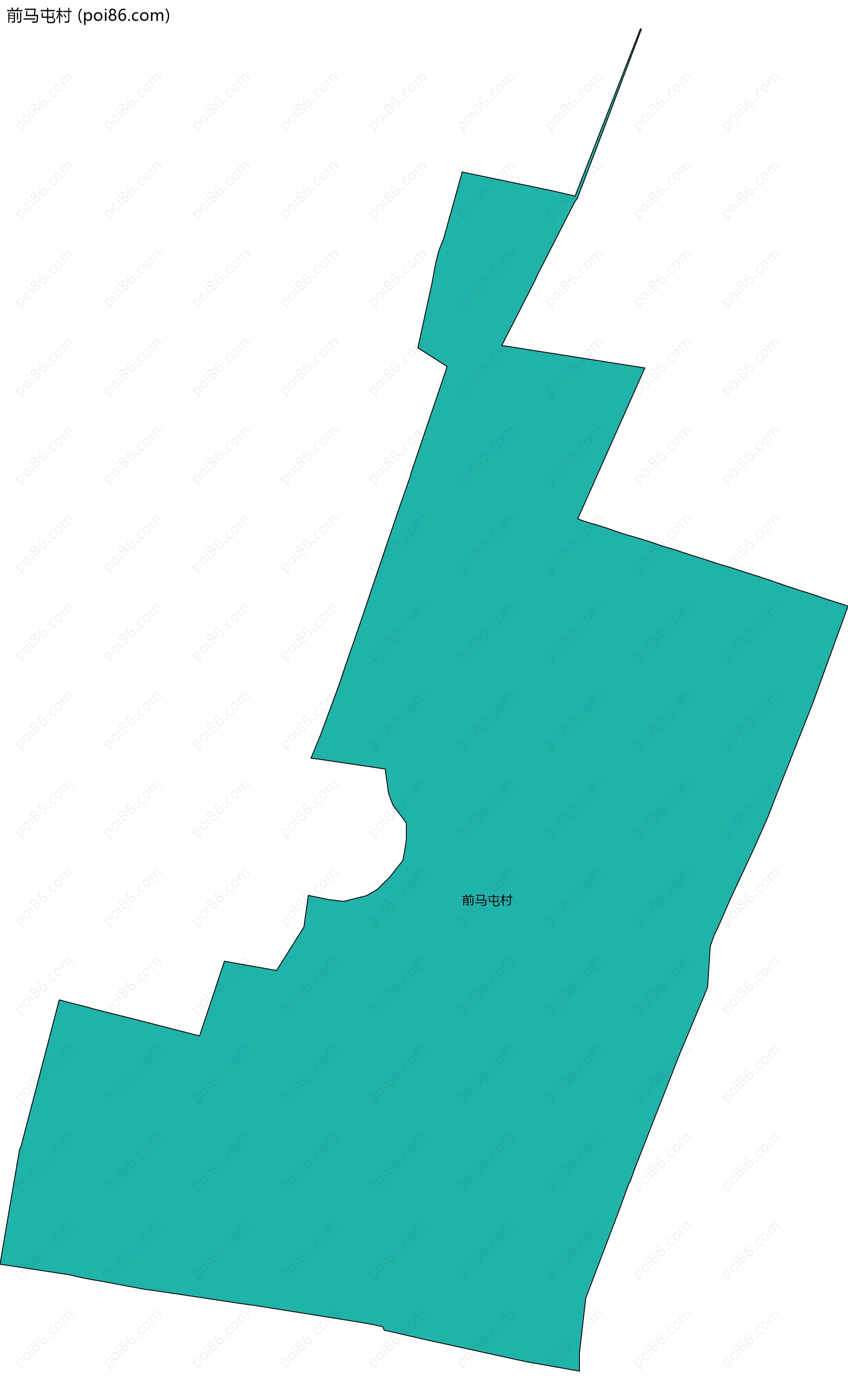 前马屯村边界地图