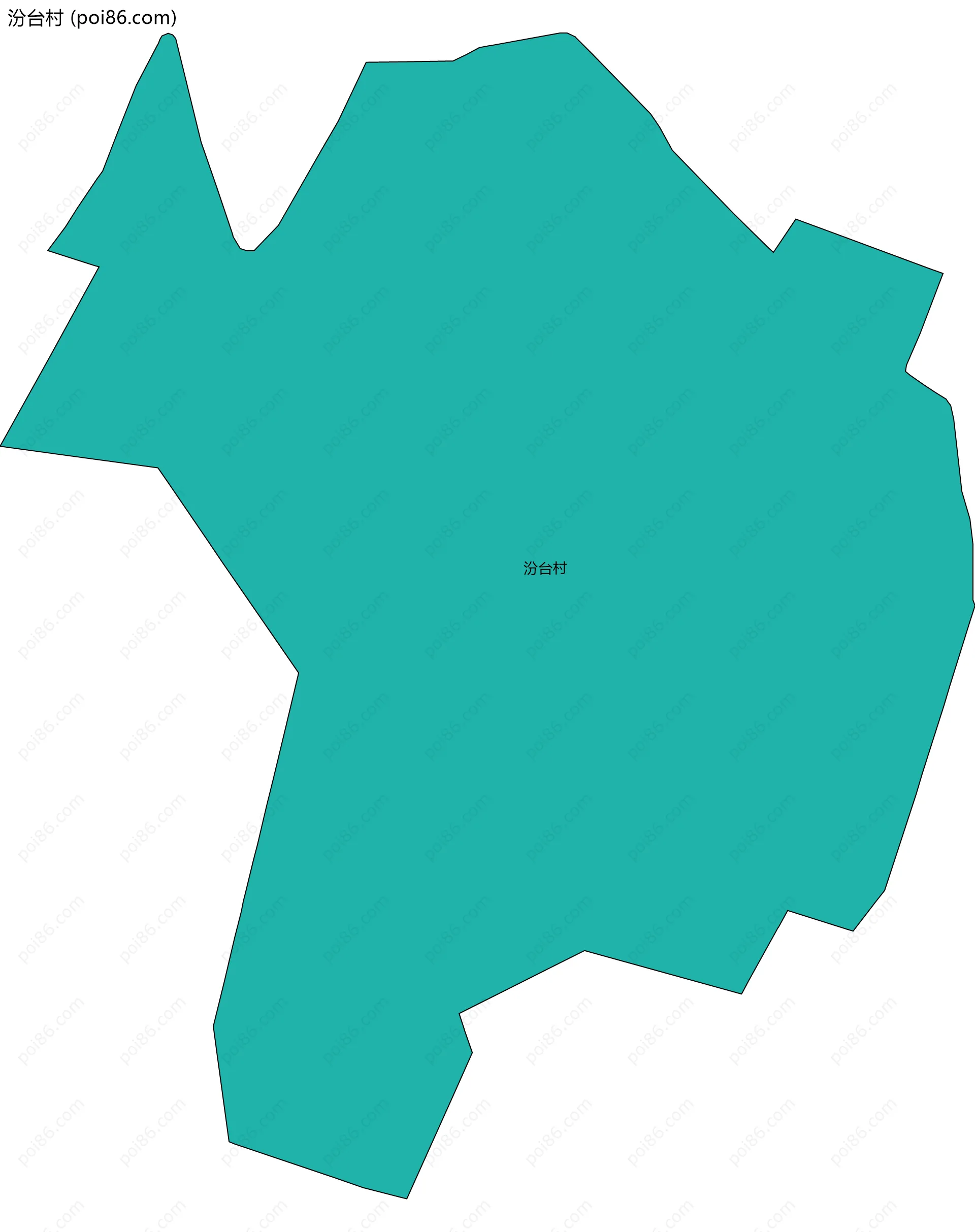 汾台村边界地图