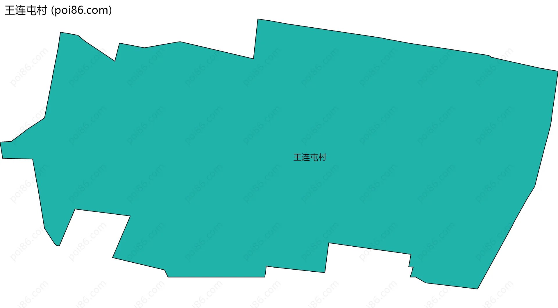 王连屯村边界地图