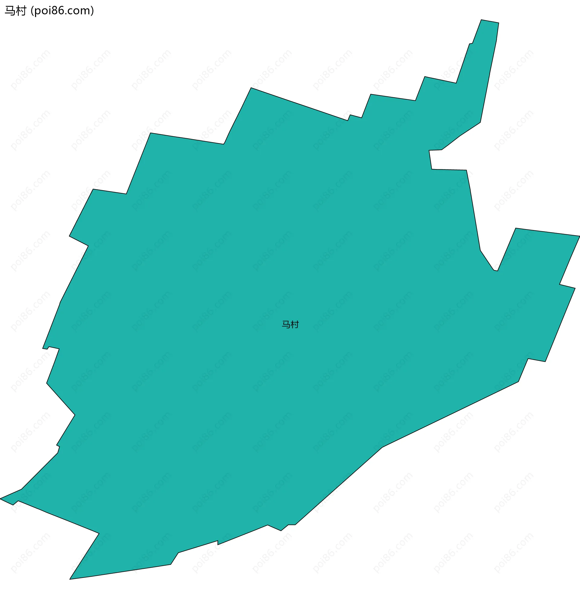 马村边界地图
