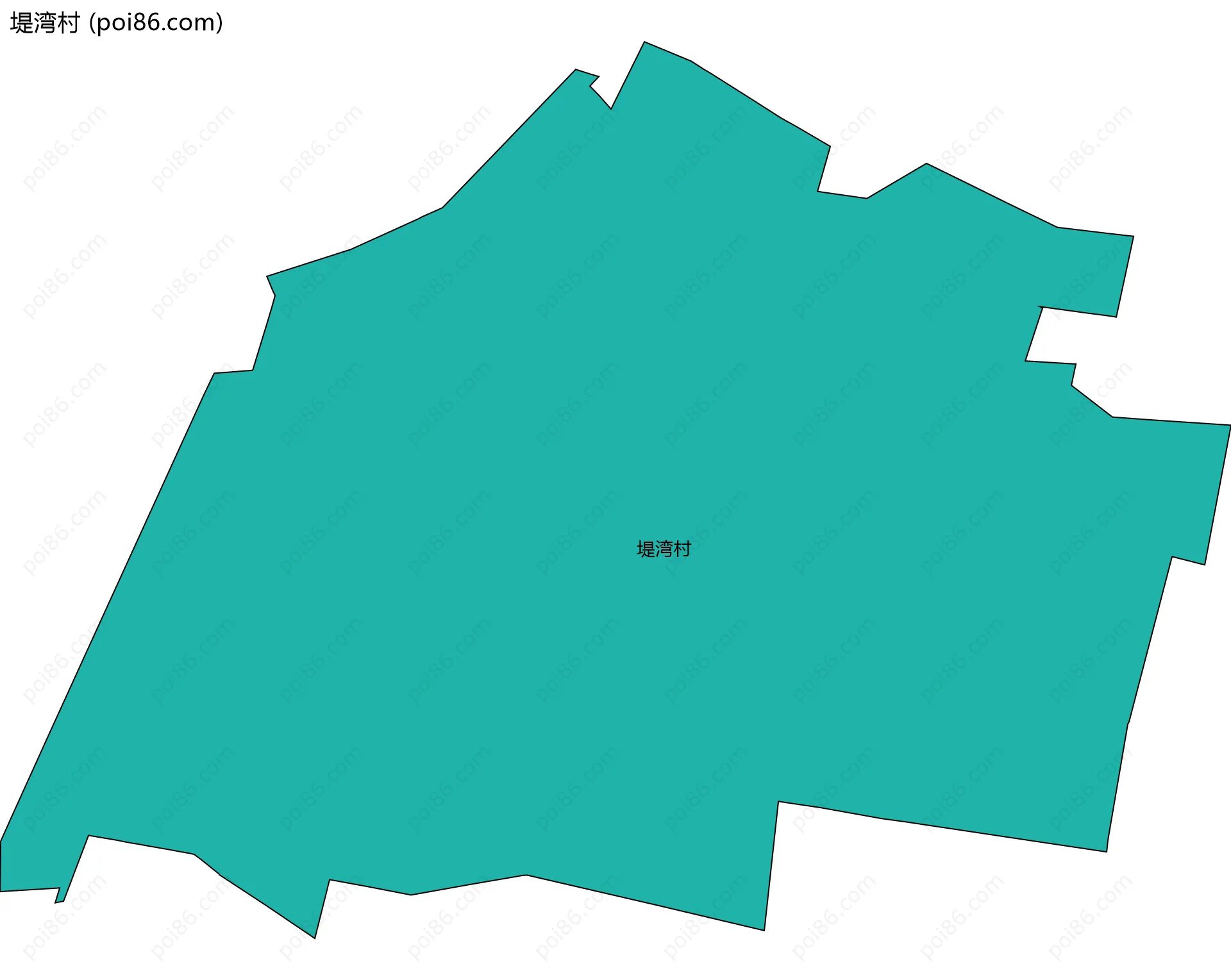 堤湾村边界地图
