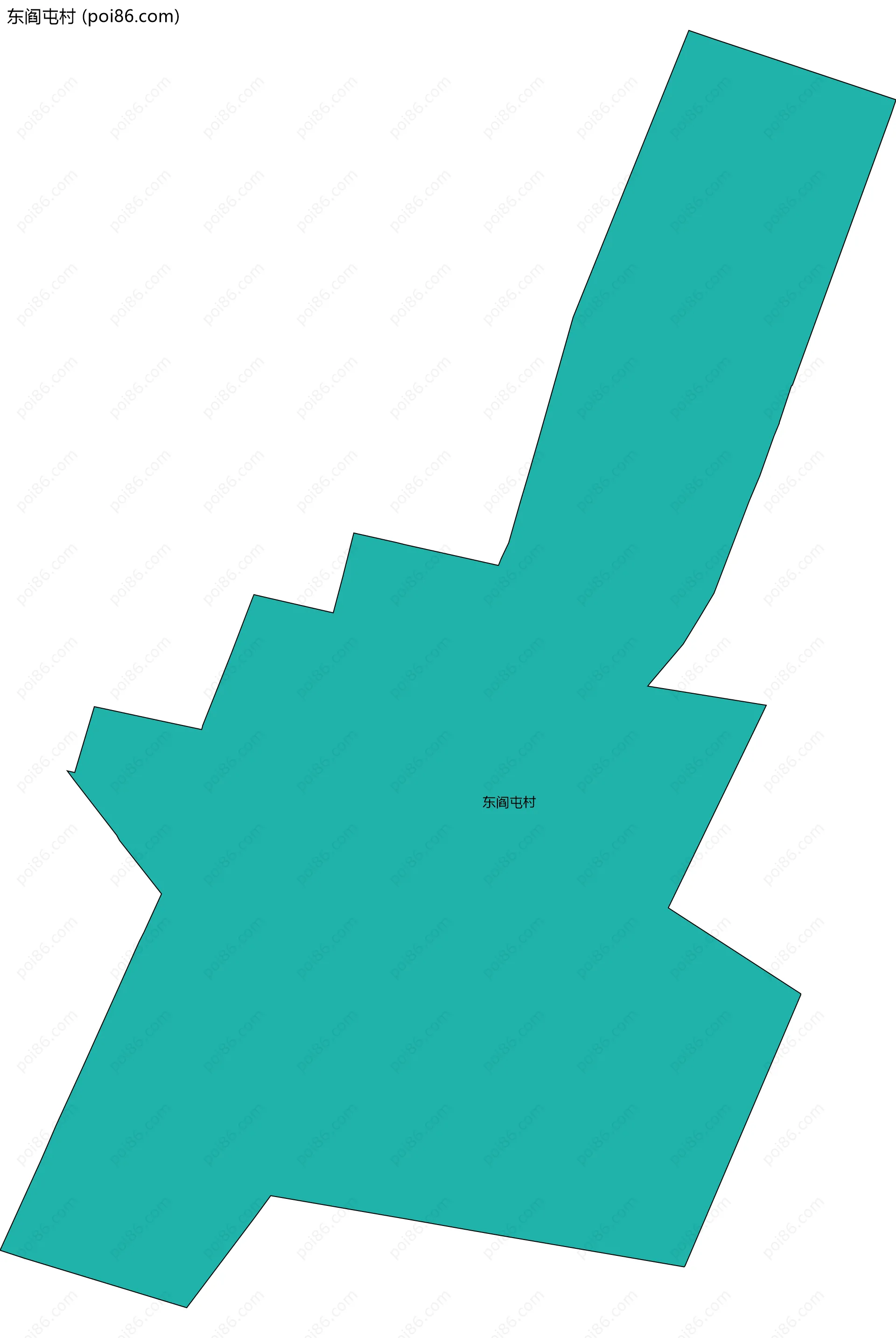 东阎屯村边界地图