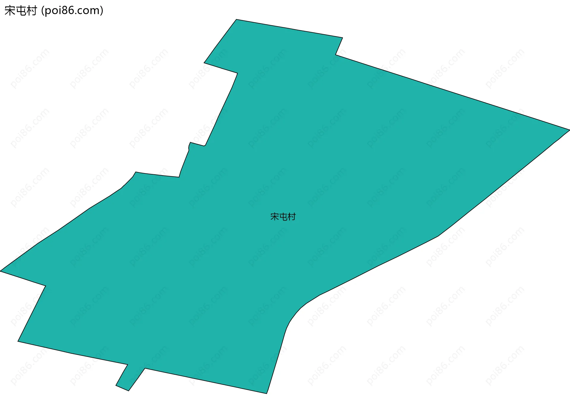 宋屯村边界地图