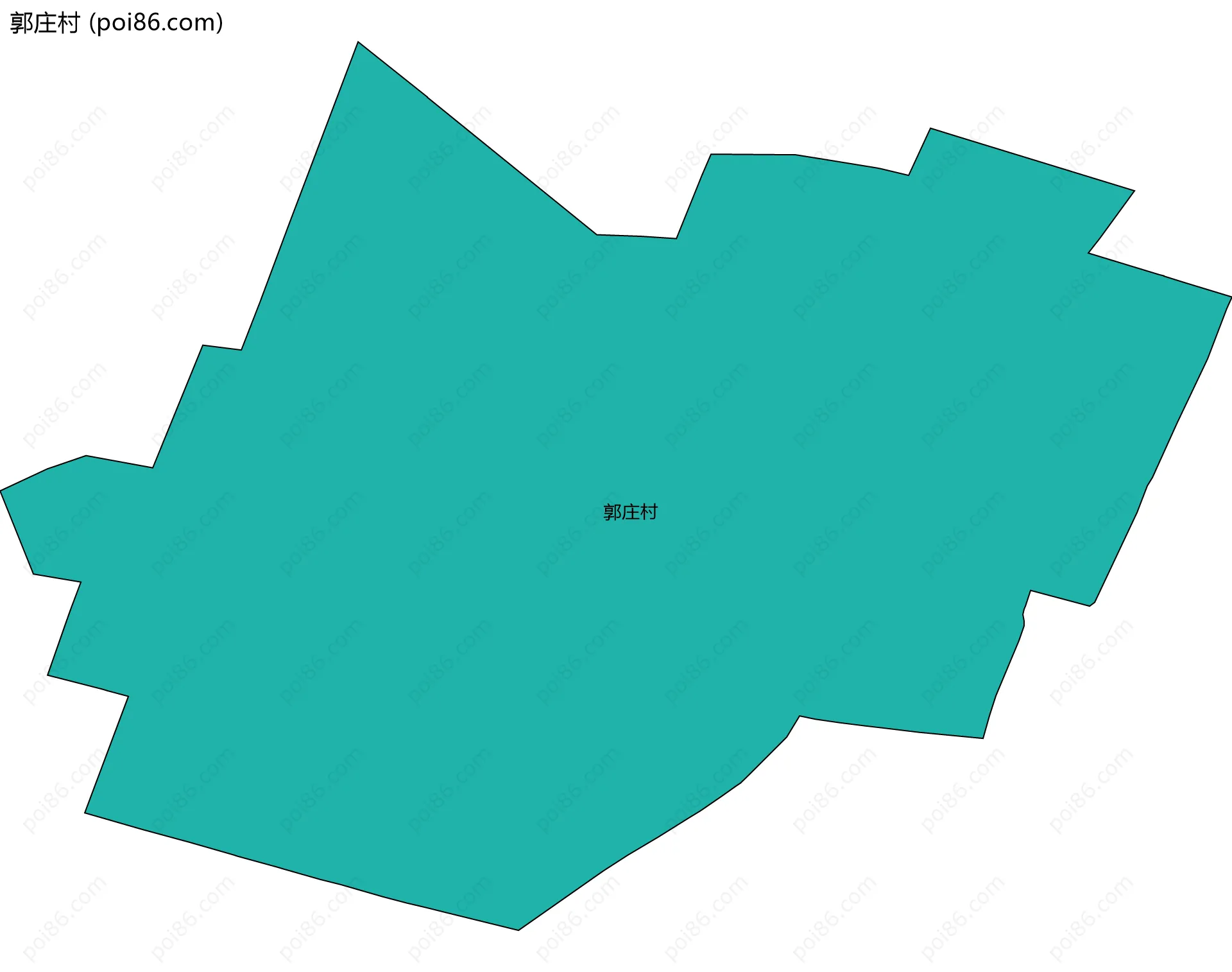 郭庄村边界地图