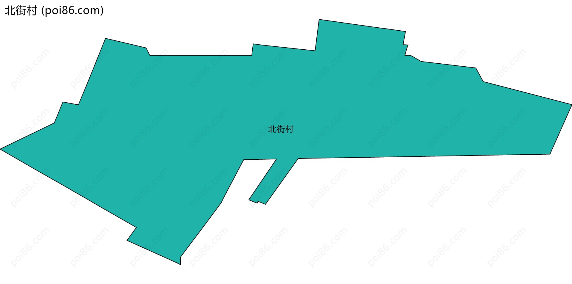 北街村边界地图