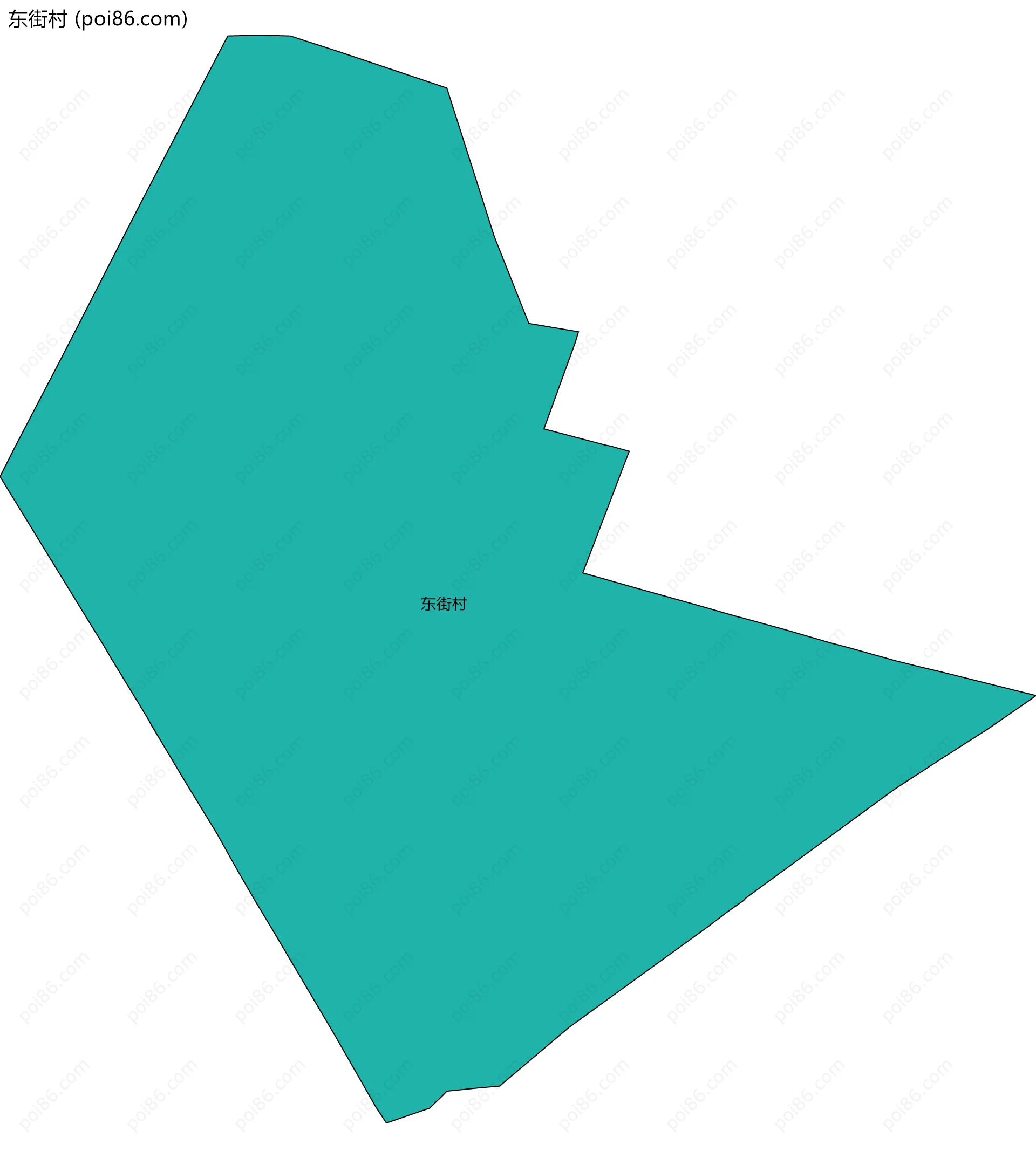 东街村边界地图