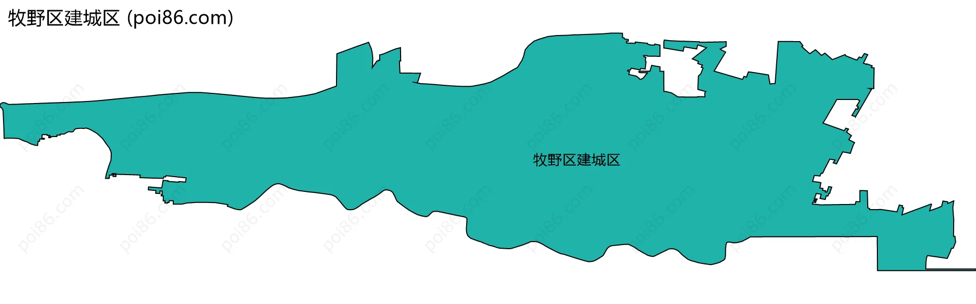 牧野区建城区边界地图