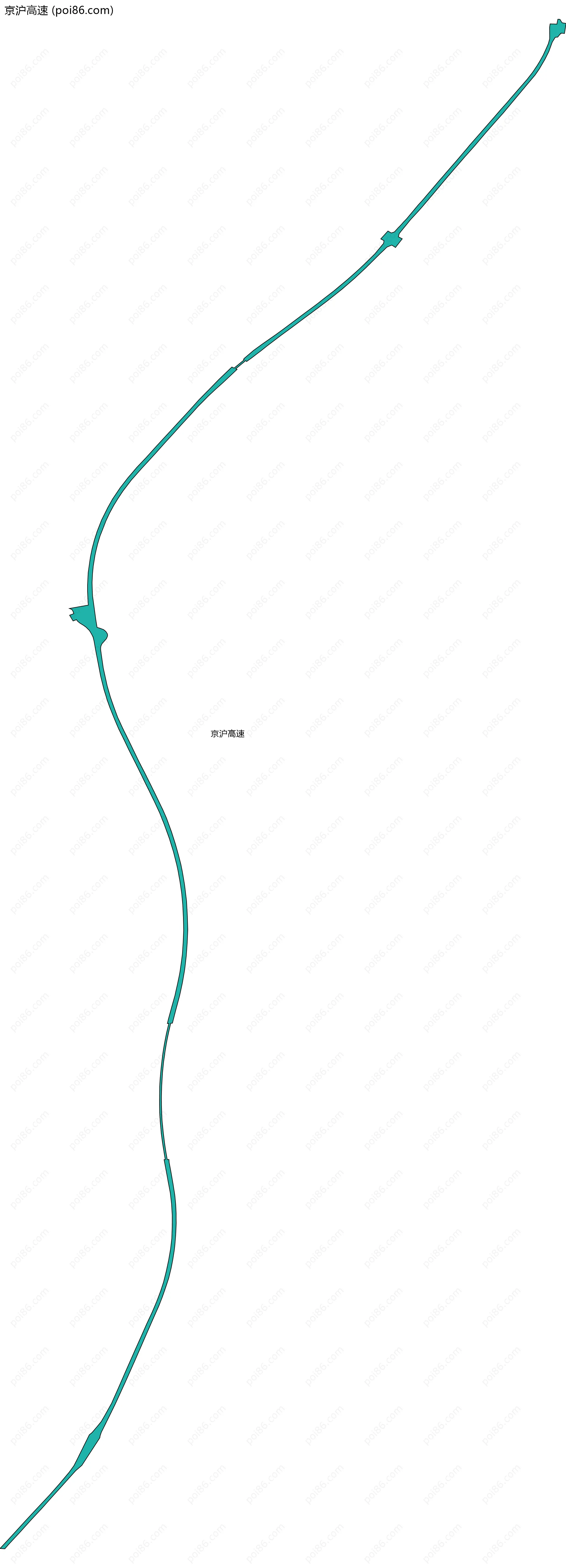 京沪高速边界地图