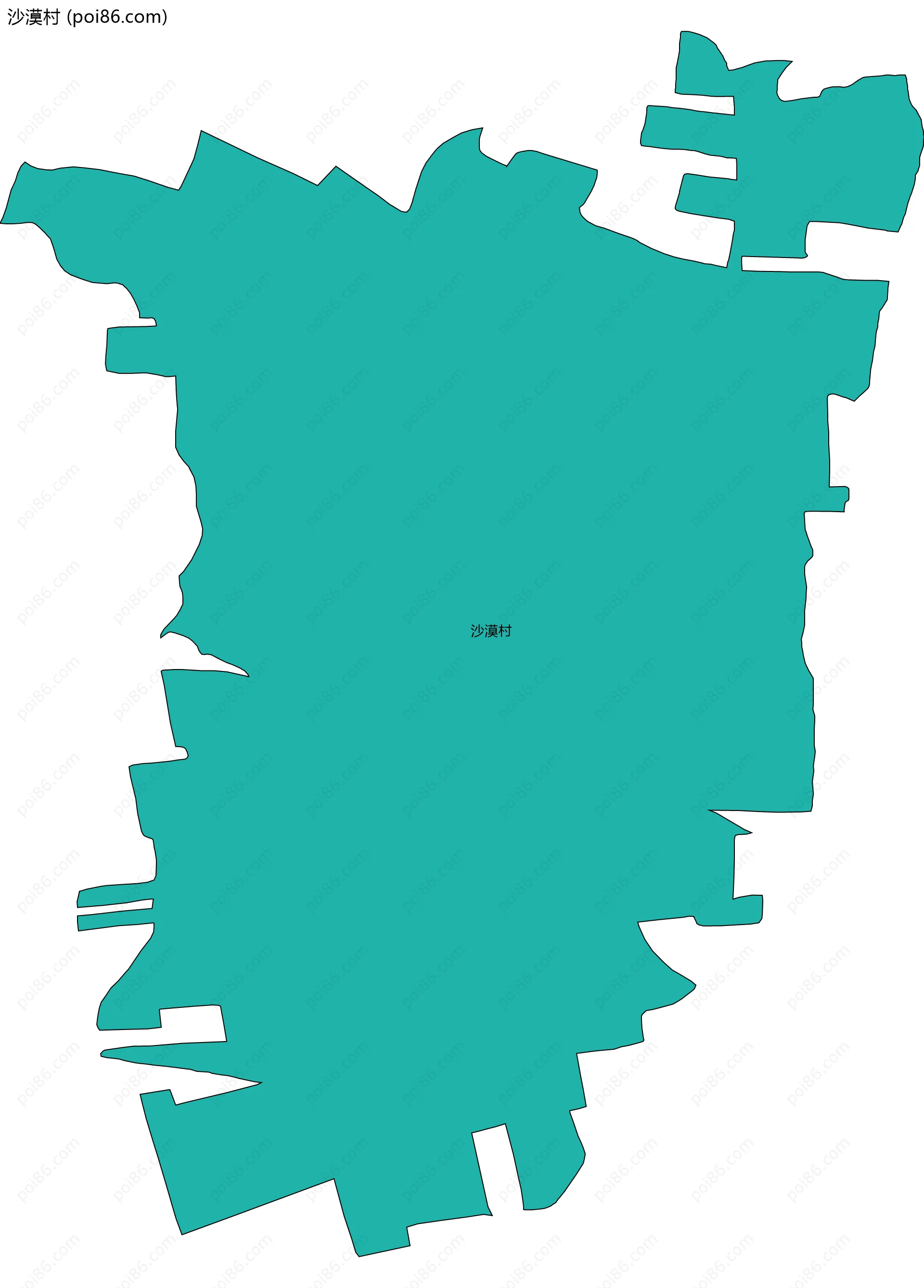 沙漠村边界地图