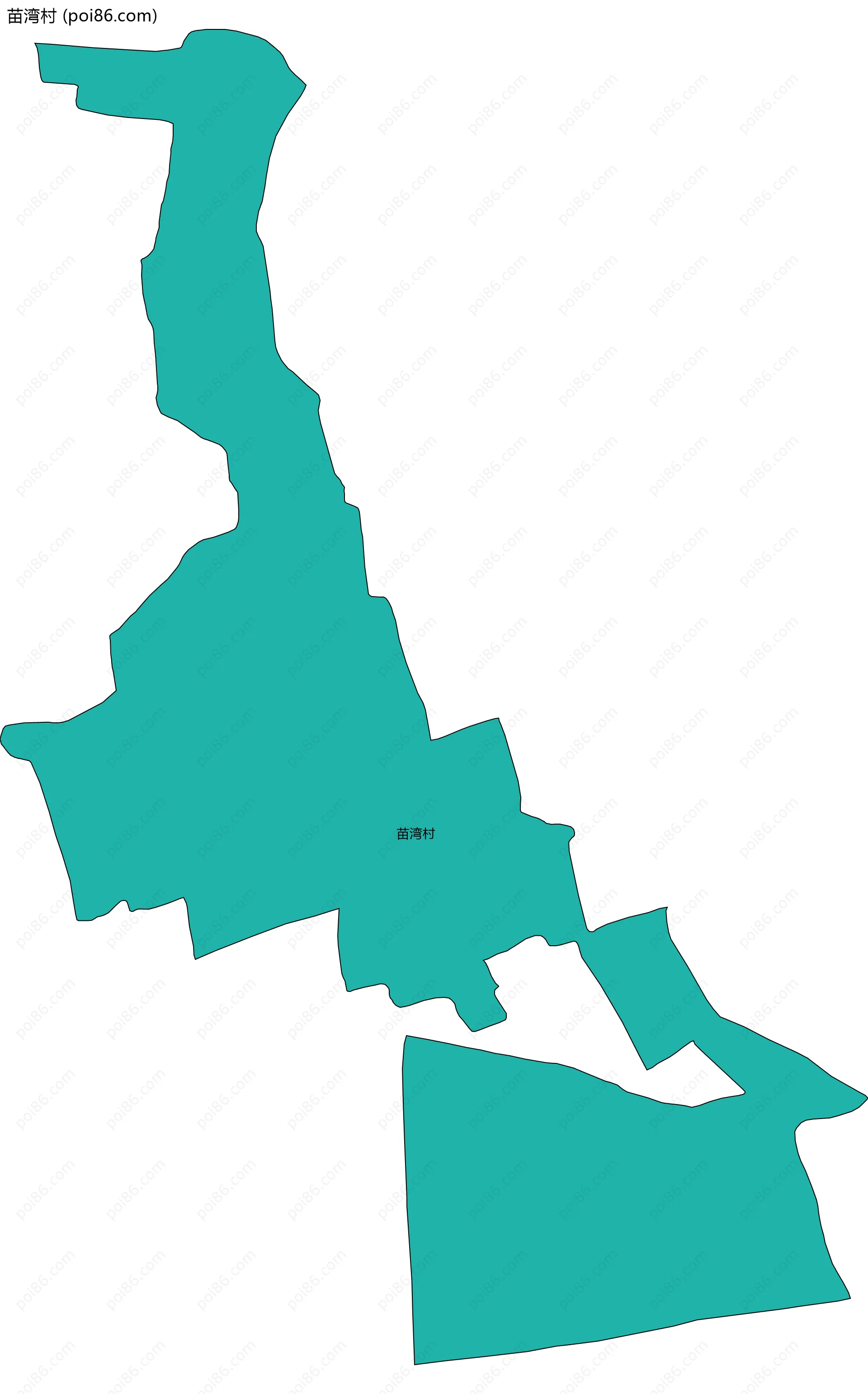 苗湾村边界地图