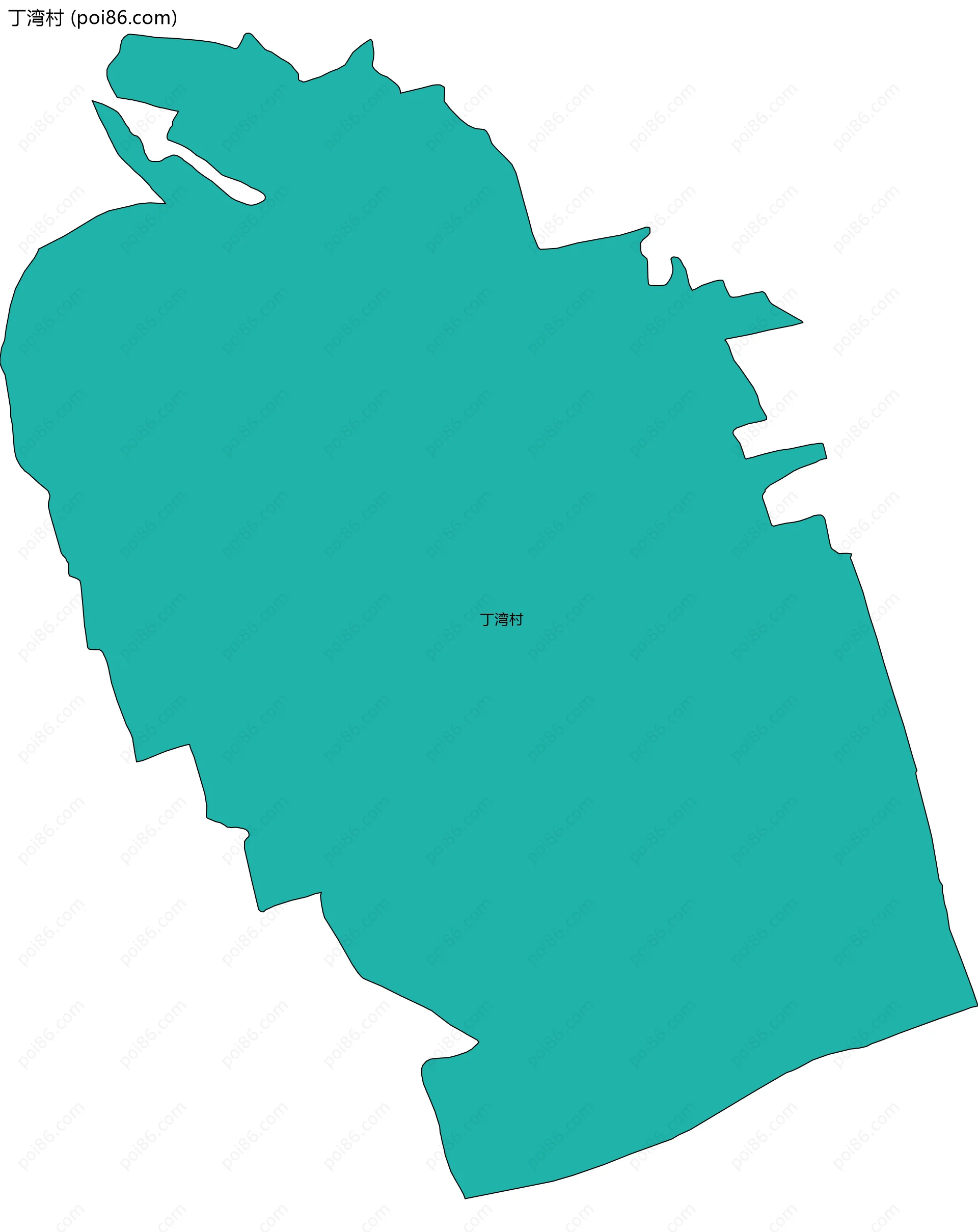 丁湾村边界地图