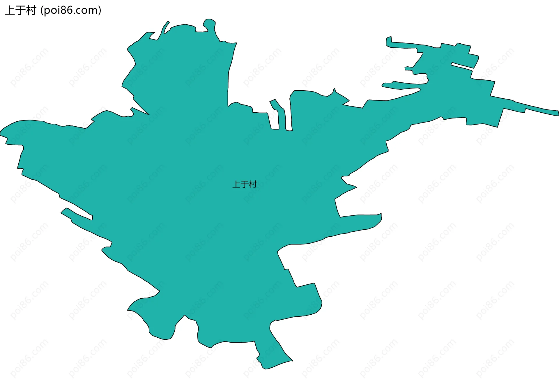 上于村边界地图