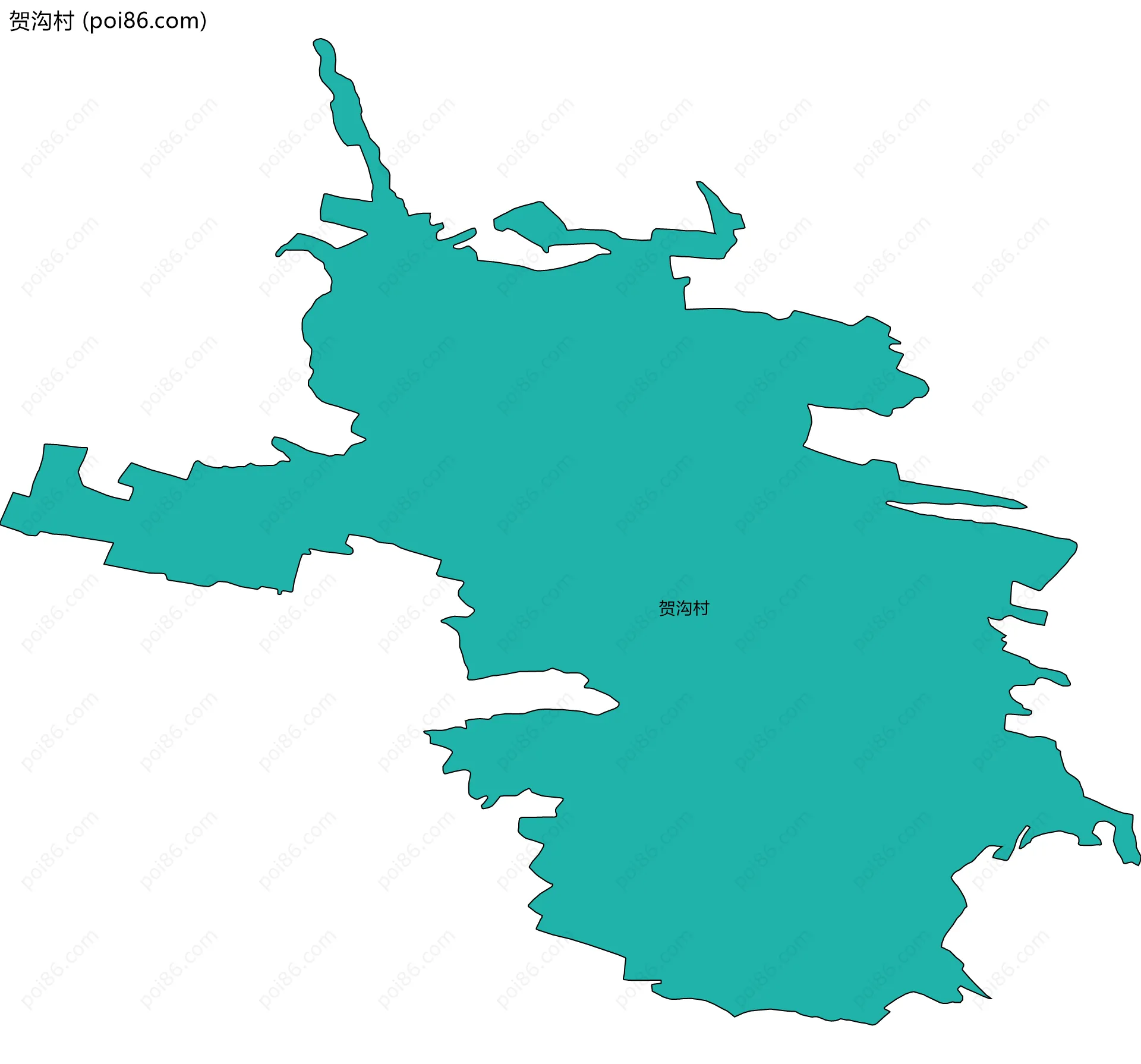 贺沟村边界地图