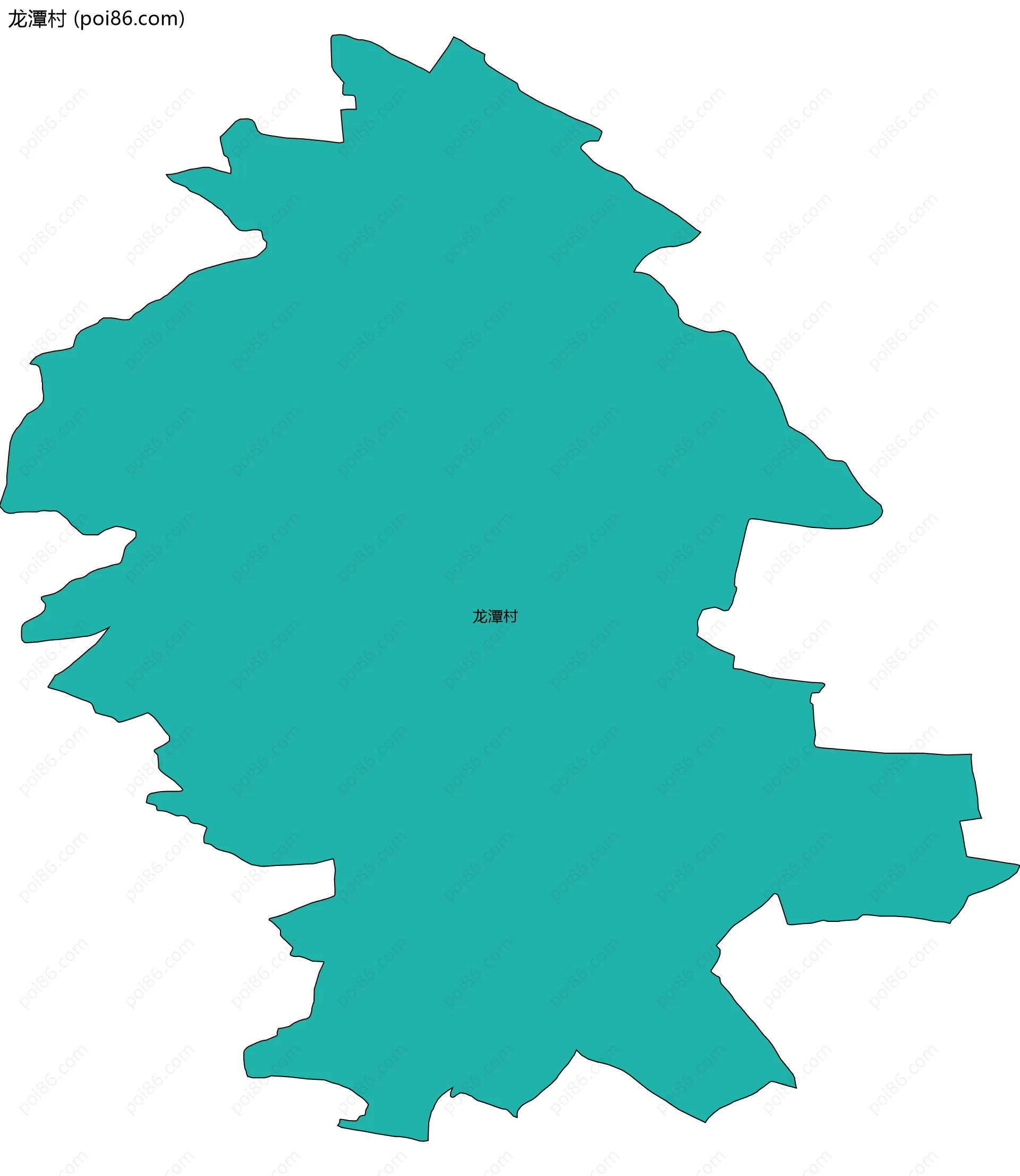 龙潭村边界地图