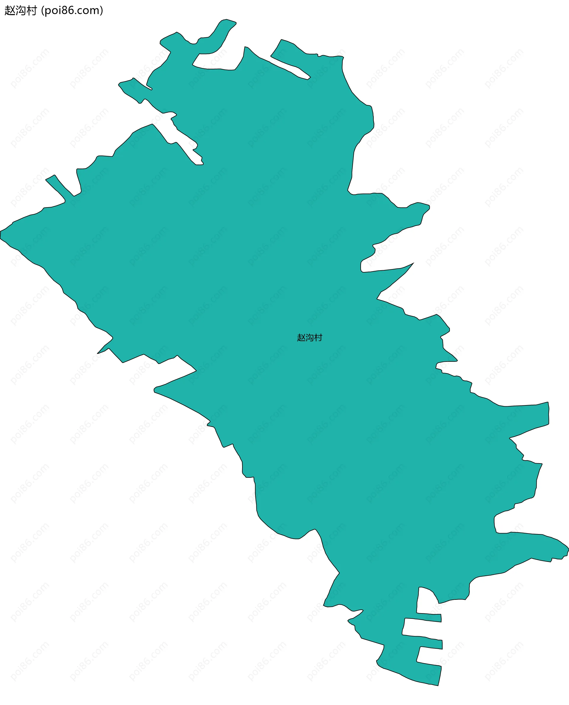 赵沟村边界地图