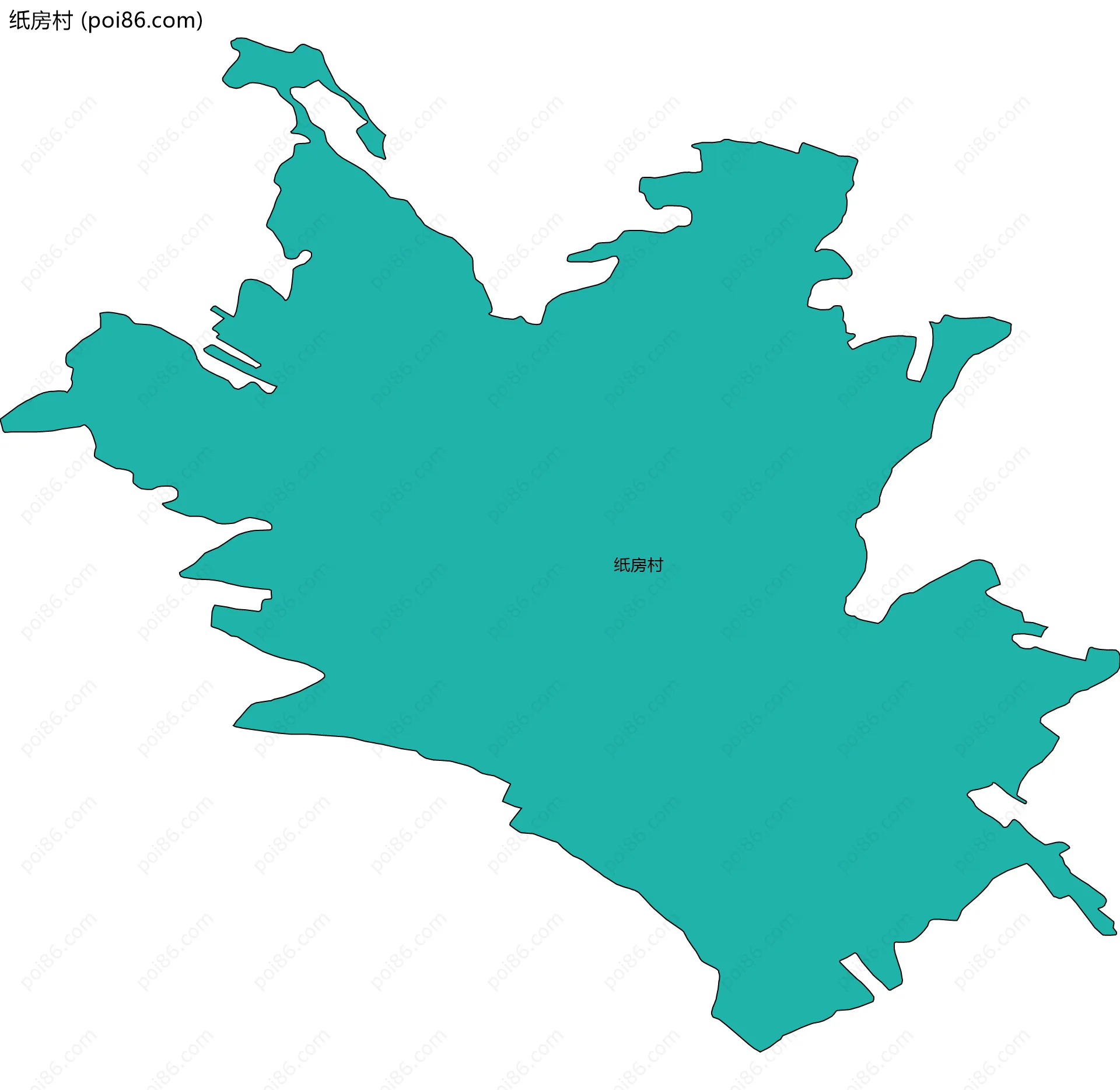 纸房村边界地图