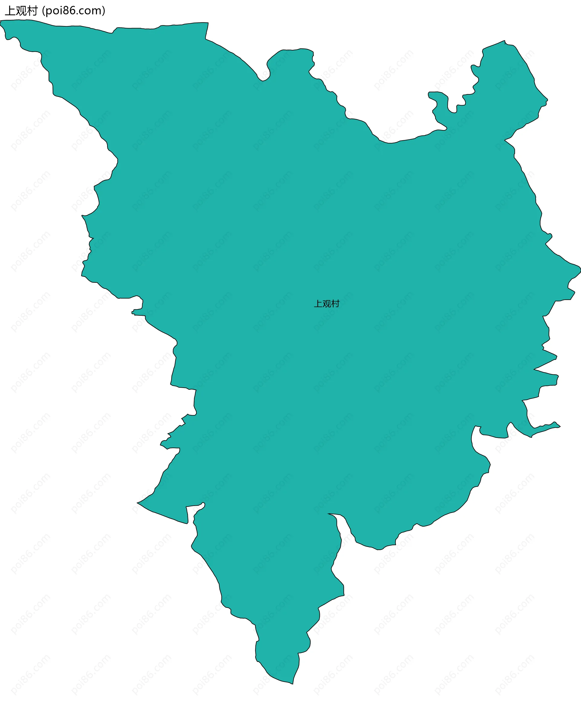 上观村边界地图