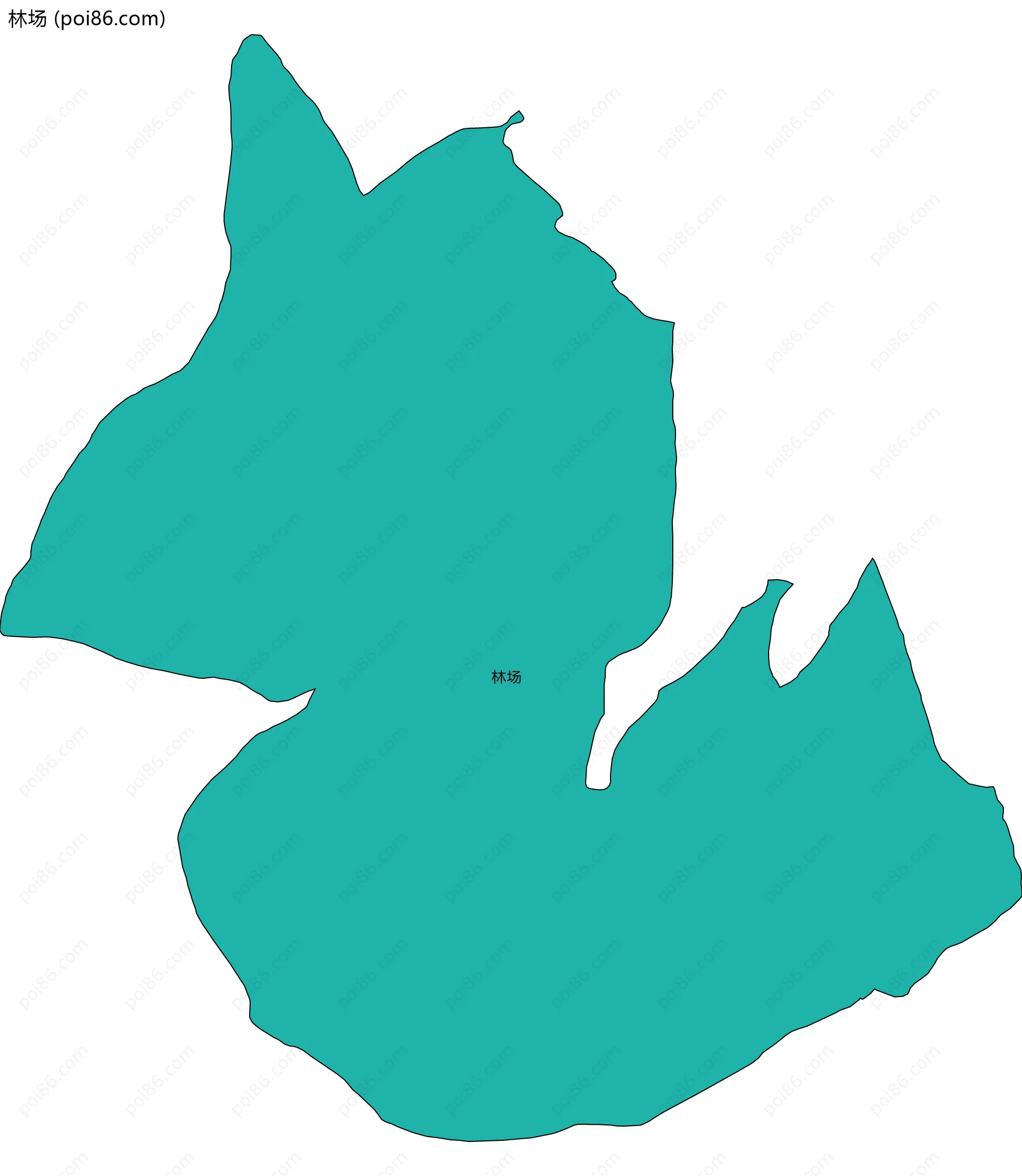 林场边界地图