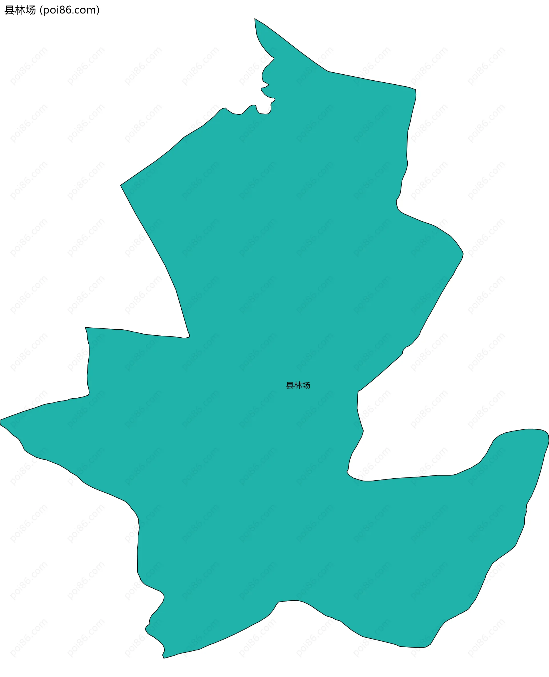 县林场边界地图