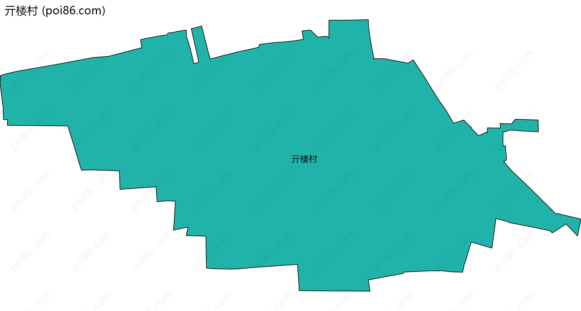 亓楼村边界地图