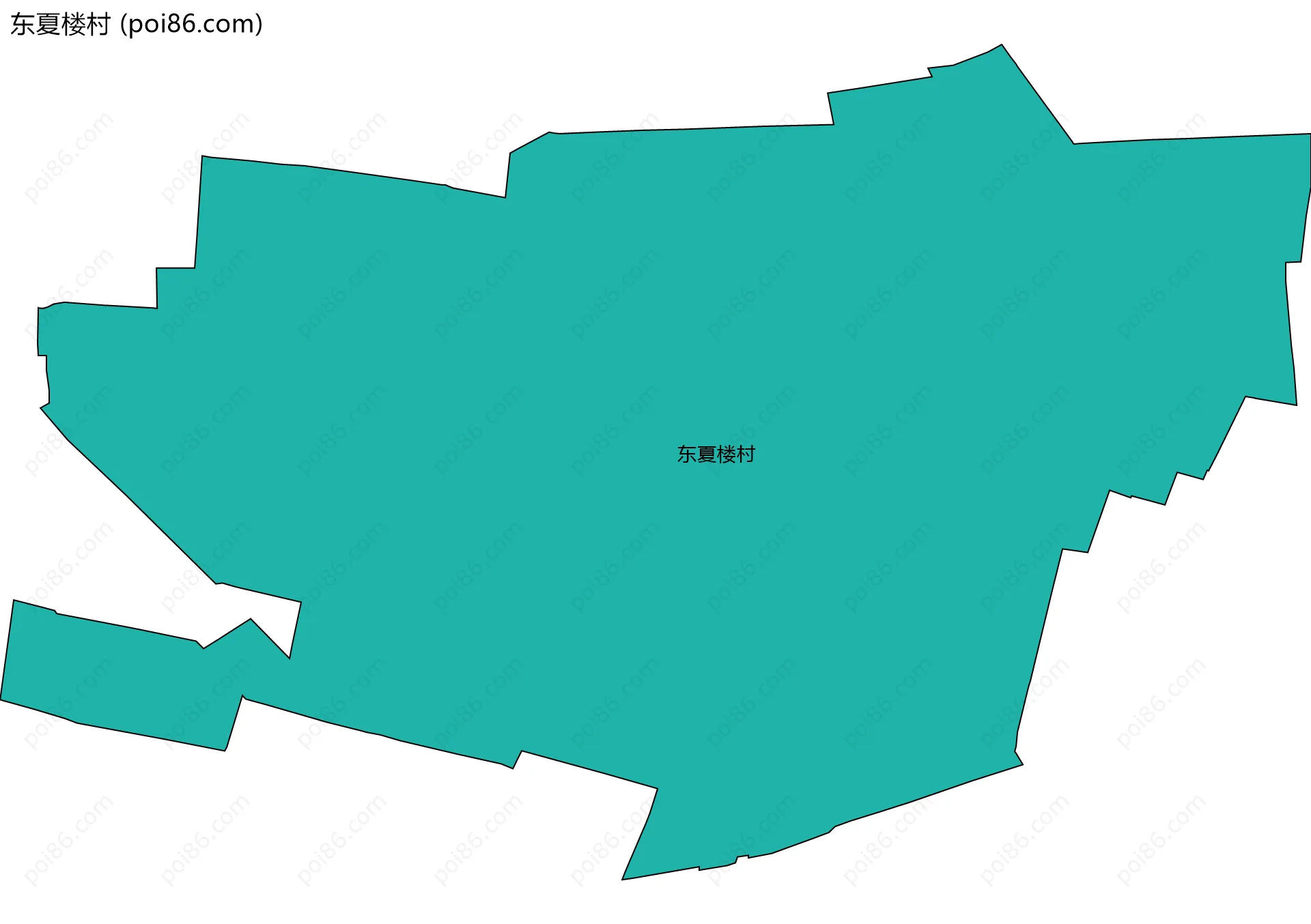 东夏楼村边界地图