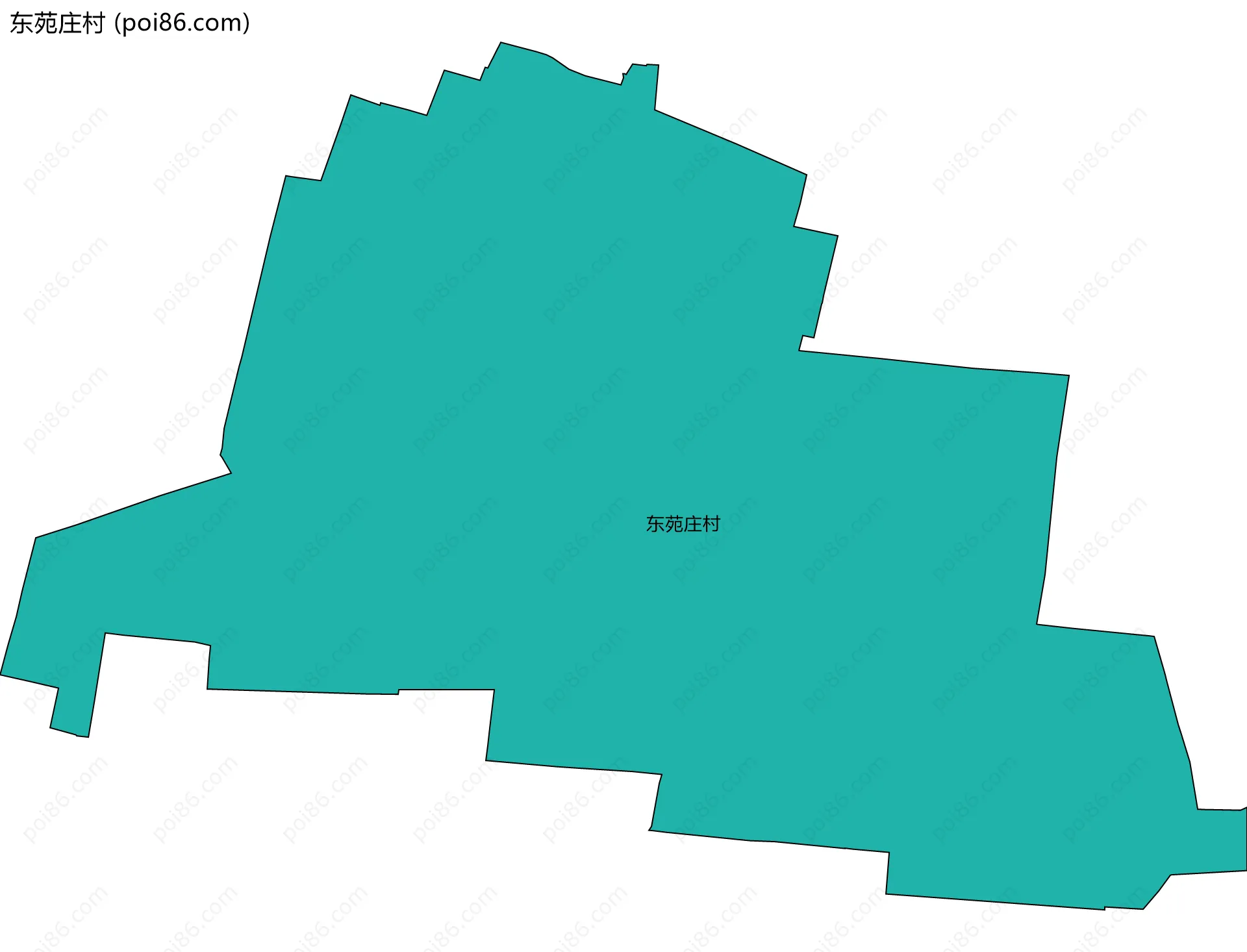 东苑庄村边界地图