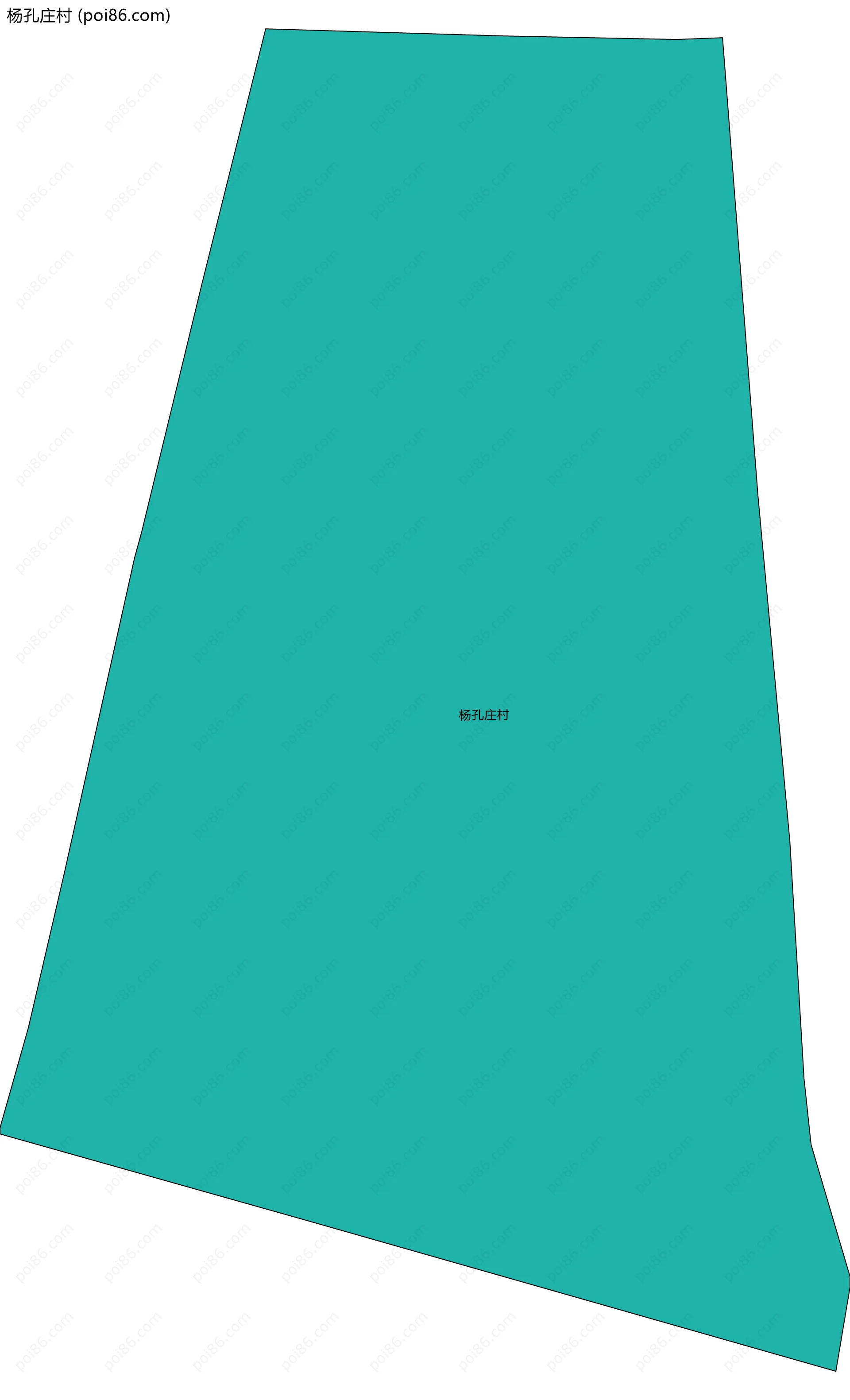 杨孔庄村边界地图