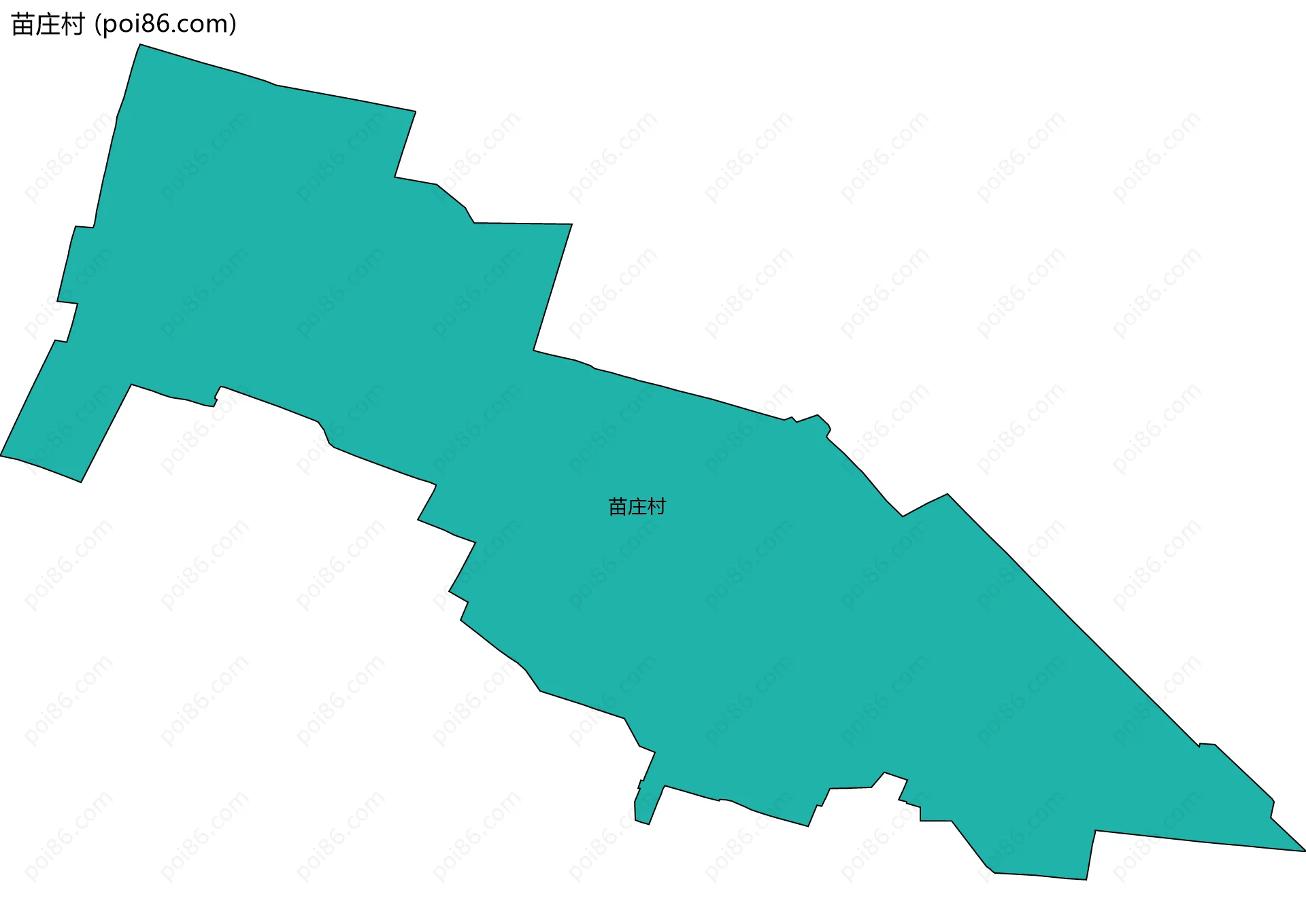 苗庄村边界地图