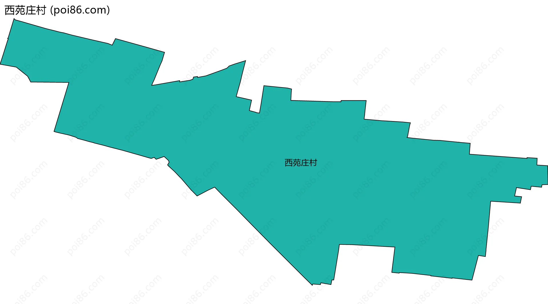 西苑庄村边界地图