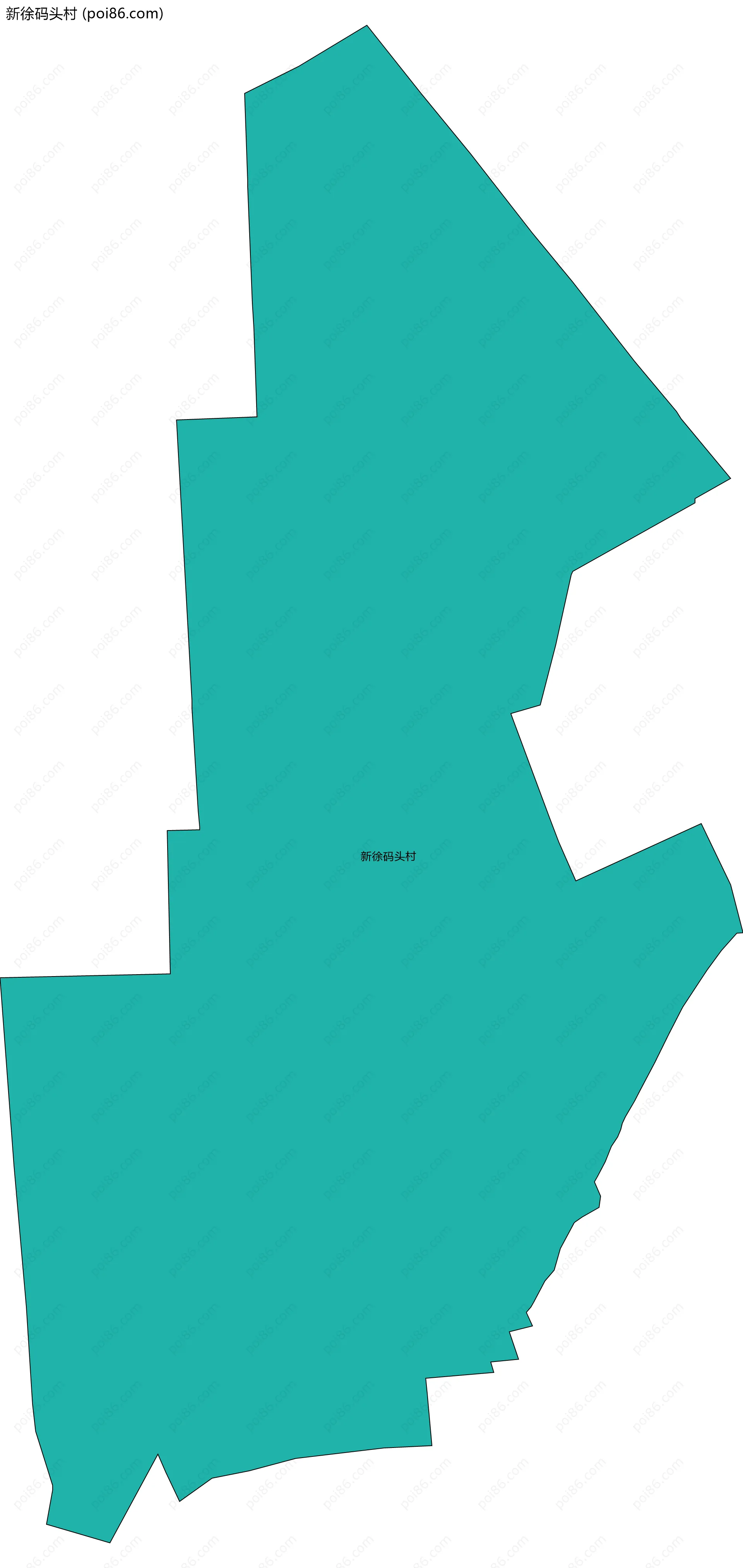 新徐码头村边界地图