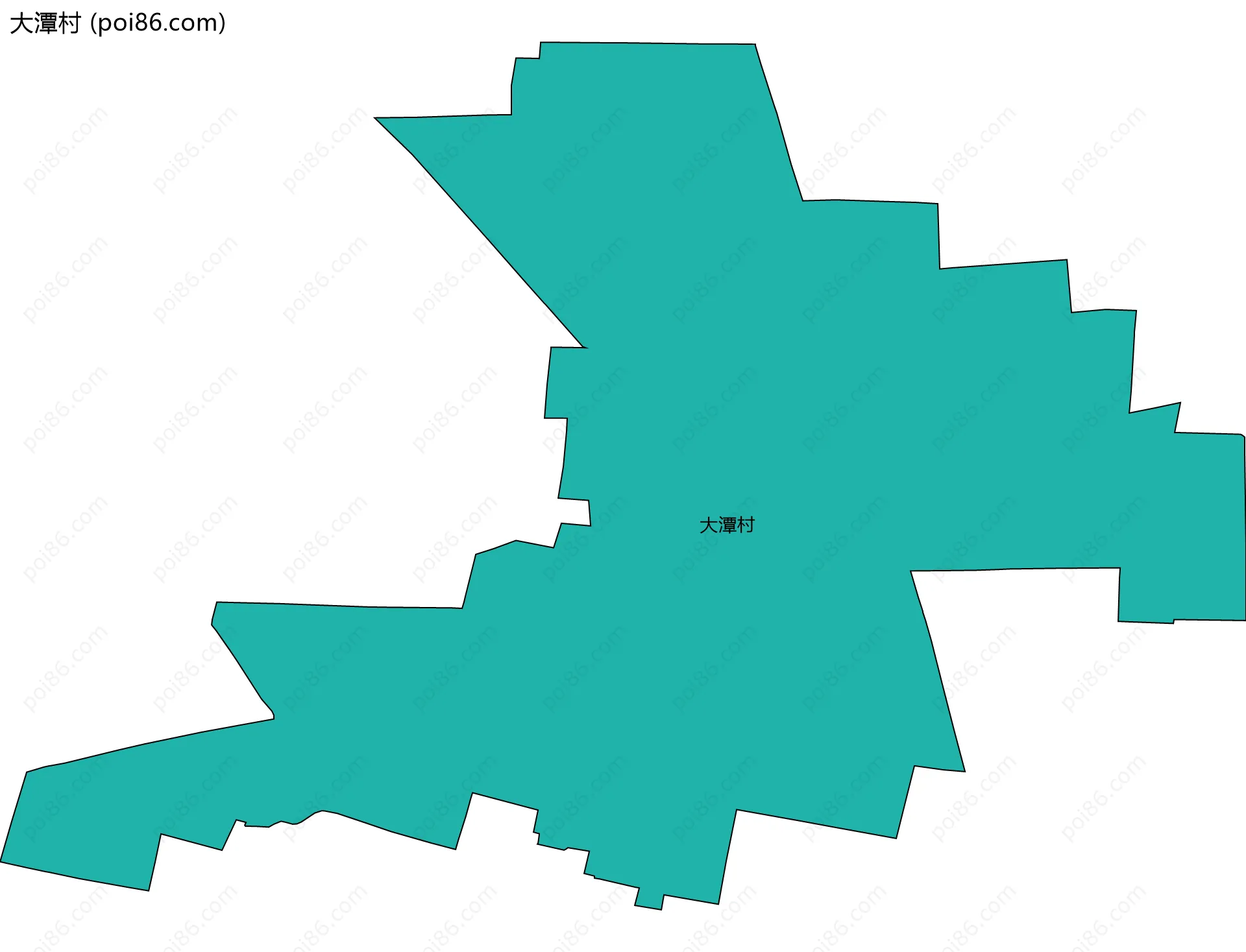 大潭村边界地图