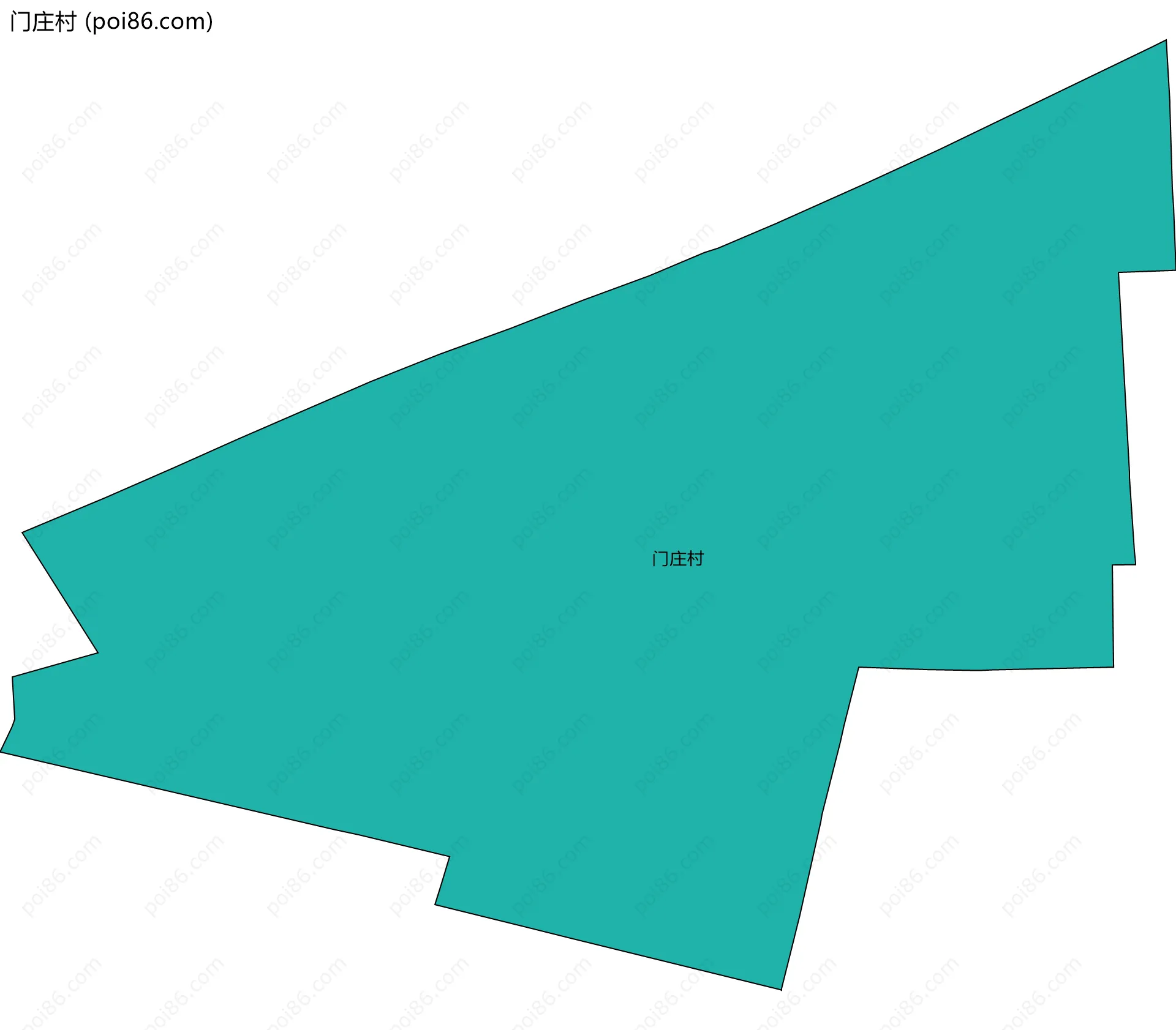门庄村边界地图