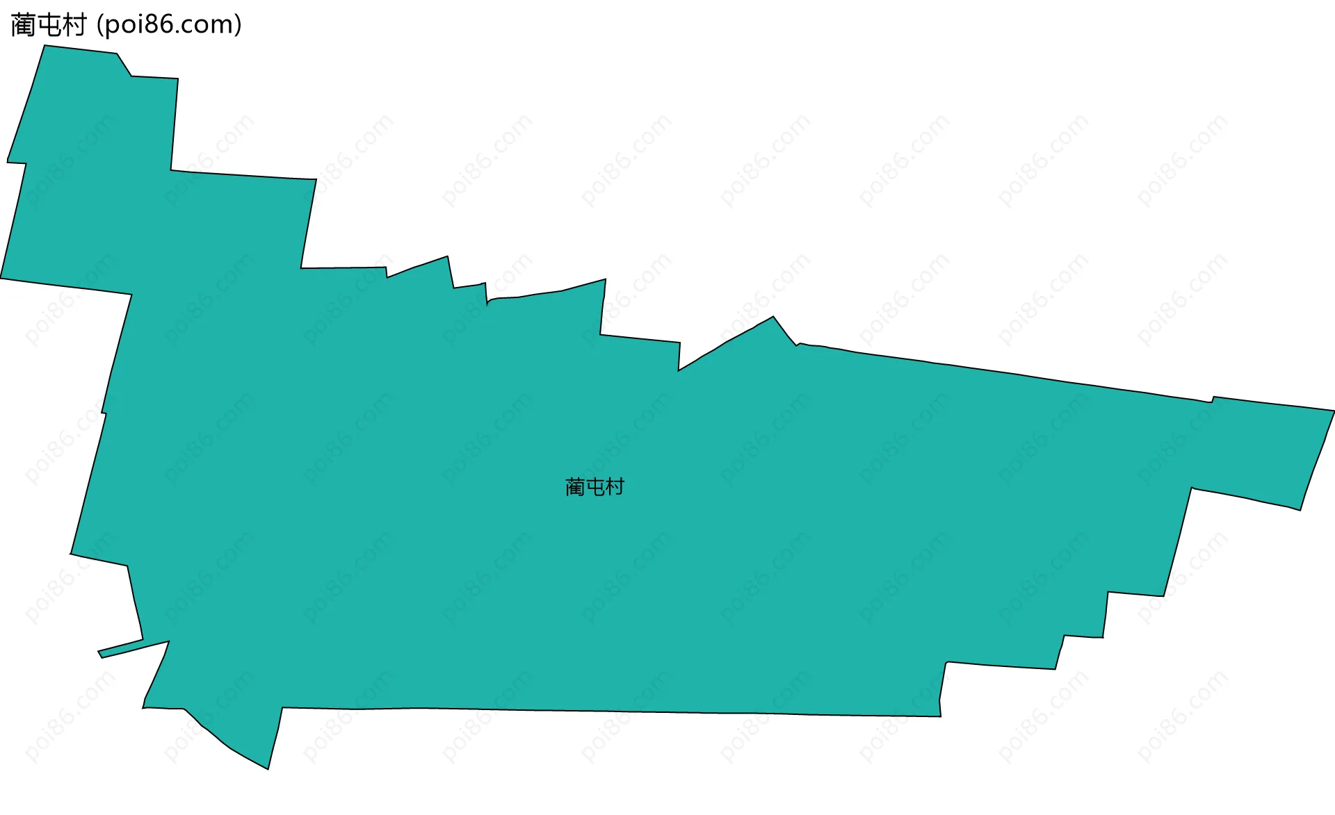 蔺屯村边界地图