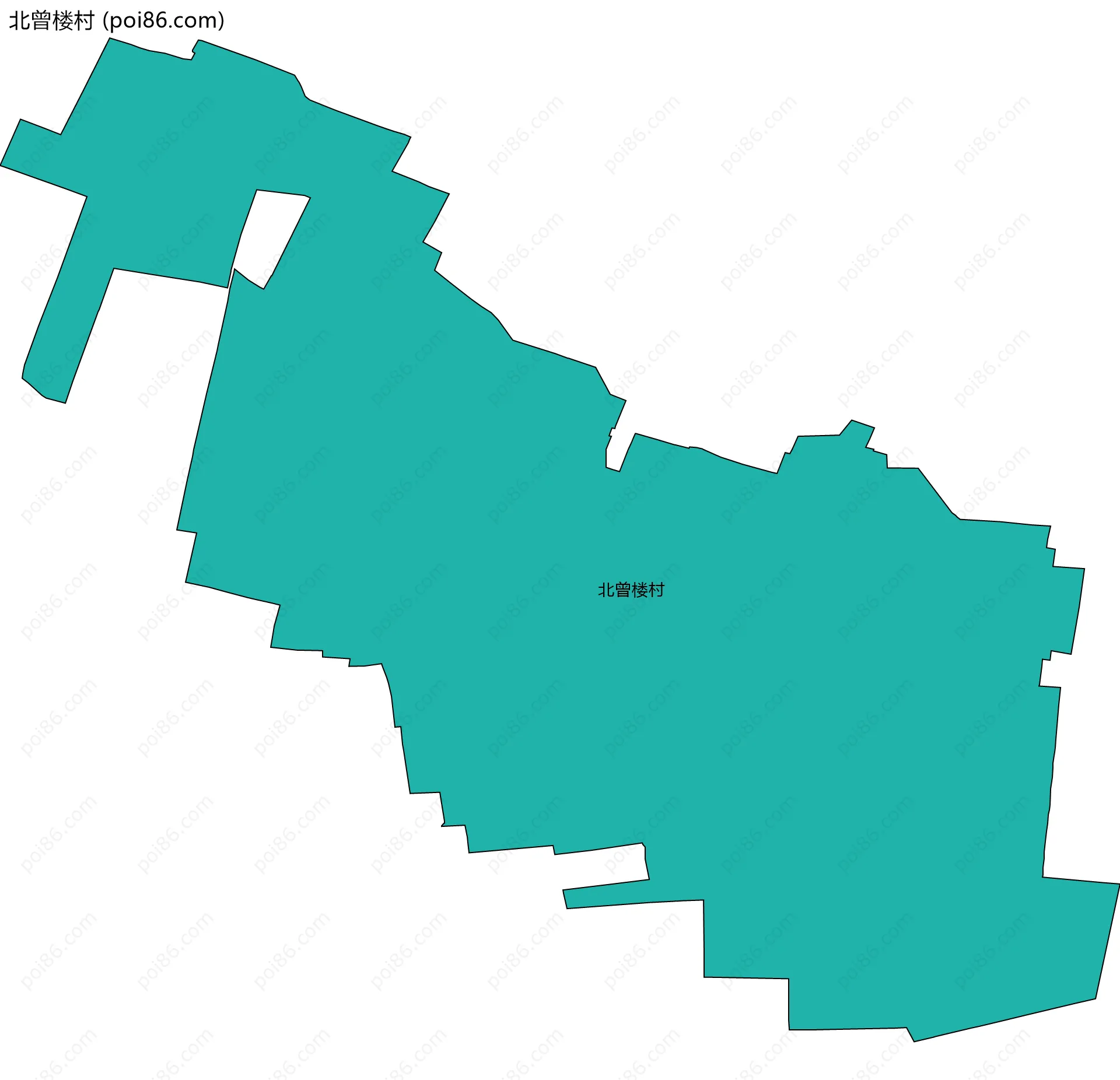 北曾楼村边界地图