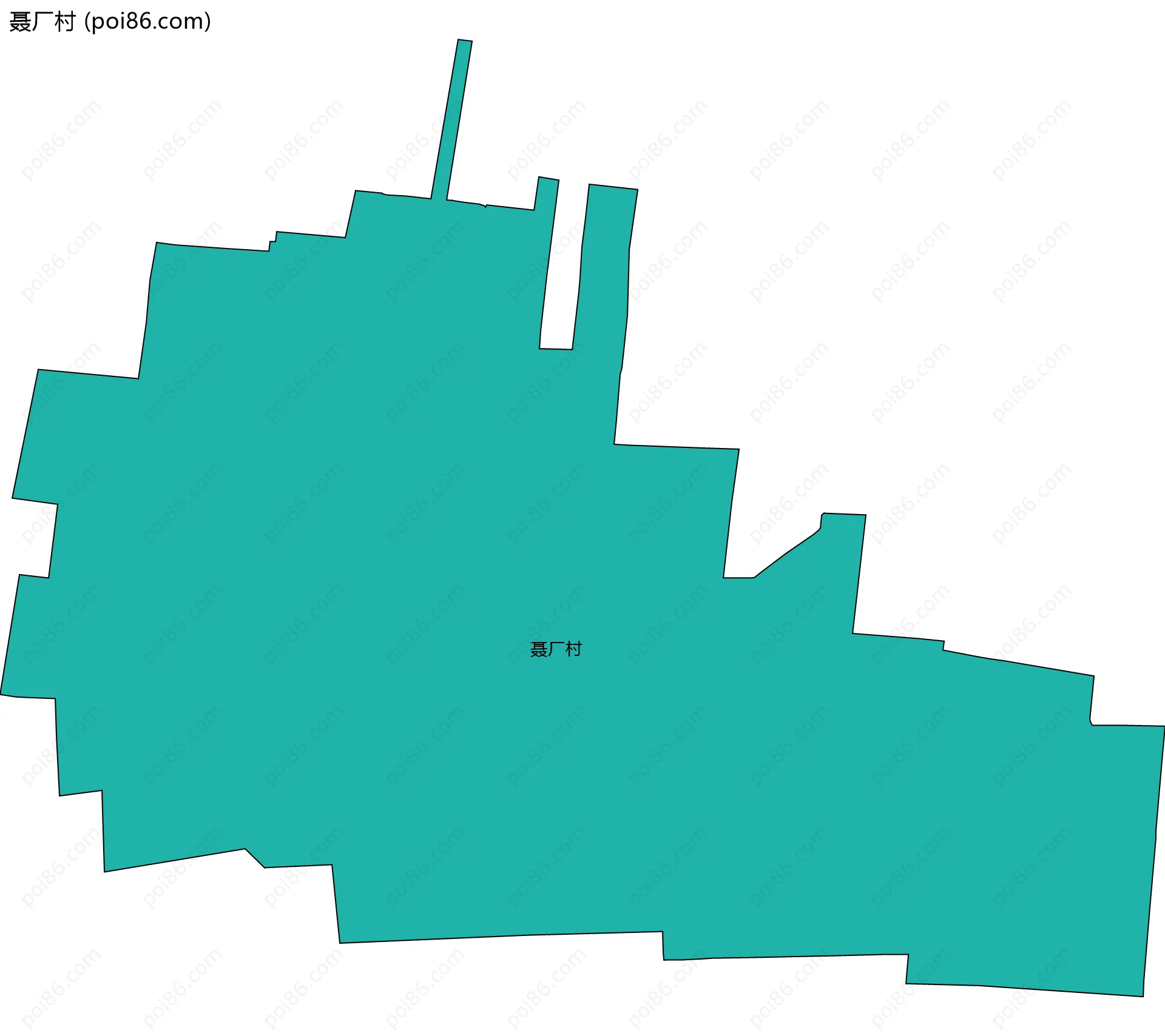 聂厂村边界地图