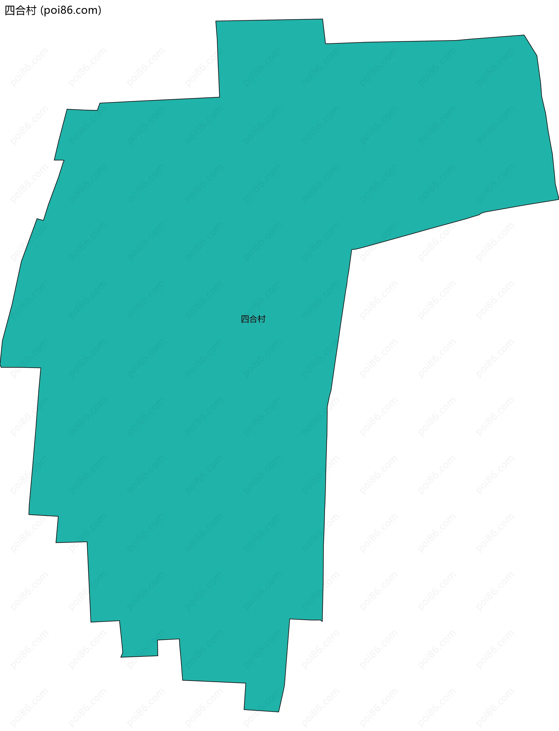 四合村边界地图