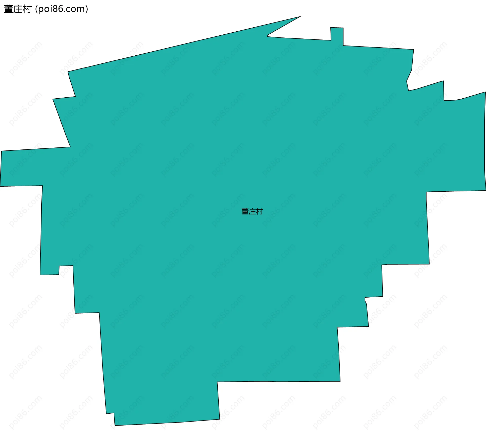 董庄村边界地图