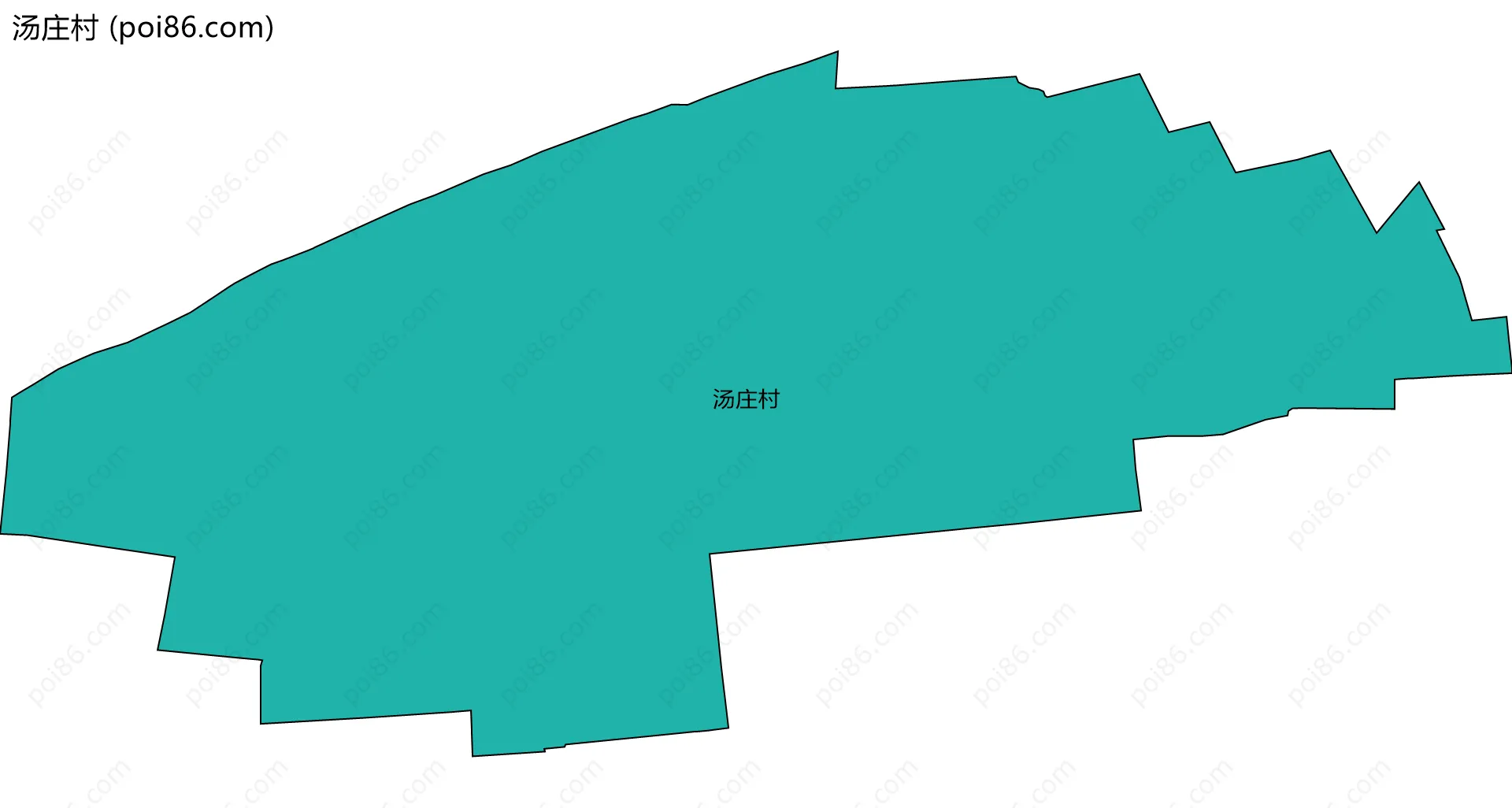 汤庄村边界地图