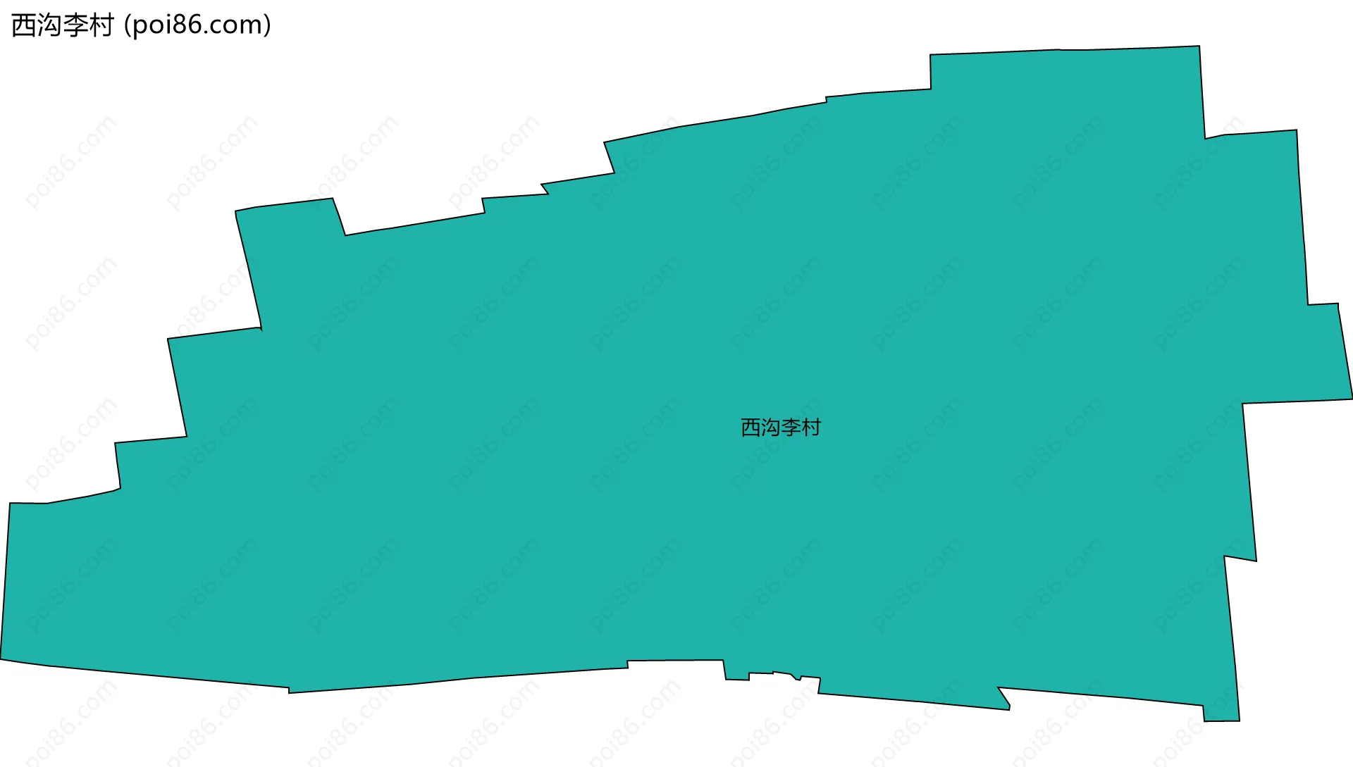 西沟李村边界地图