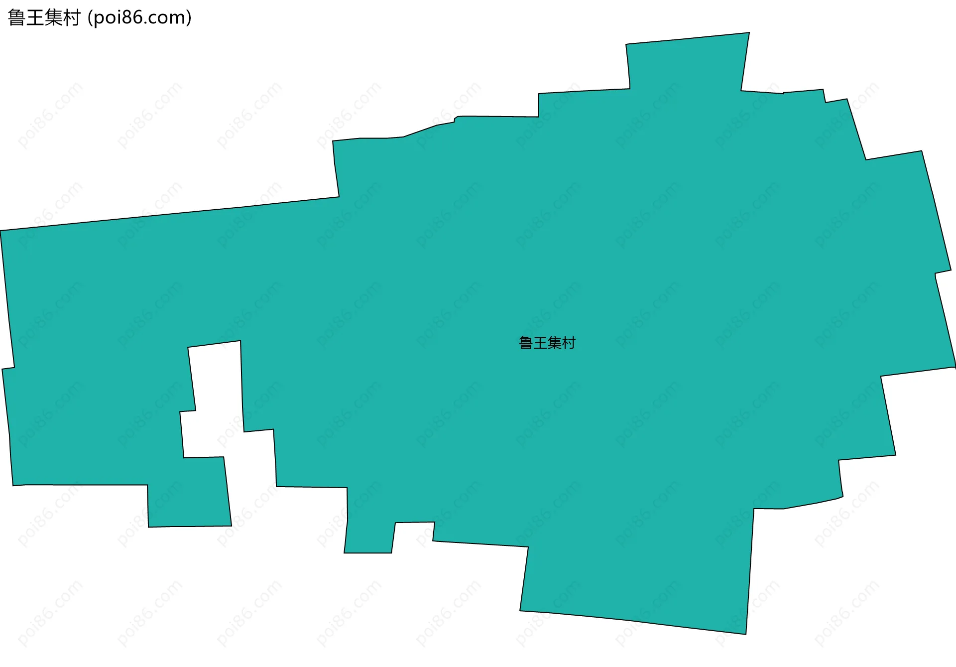 鲁王集村边界地图