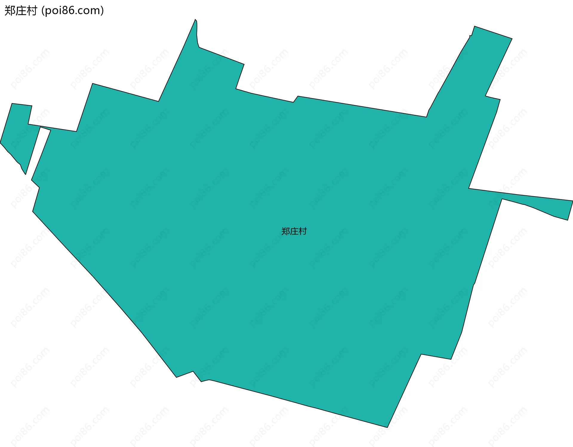 郑庄村边界地图