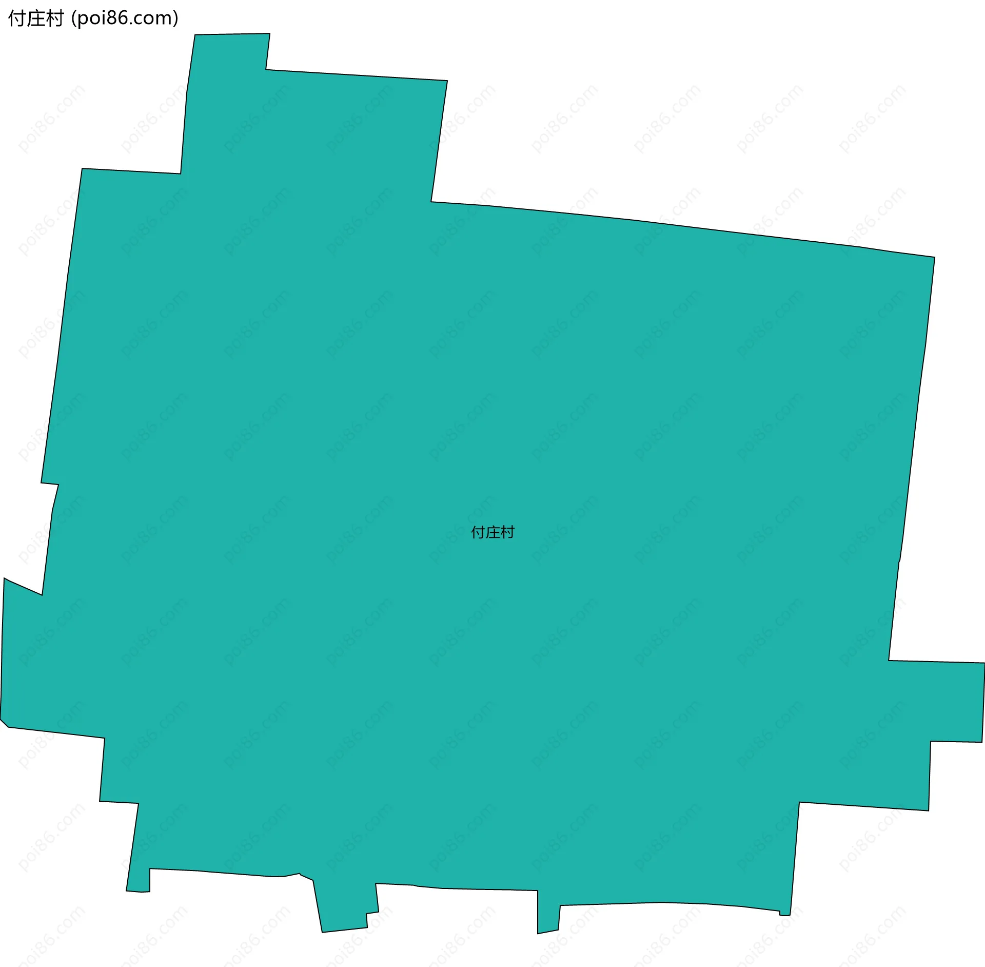 付庄村边界地图