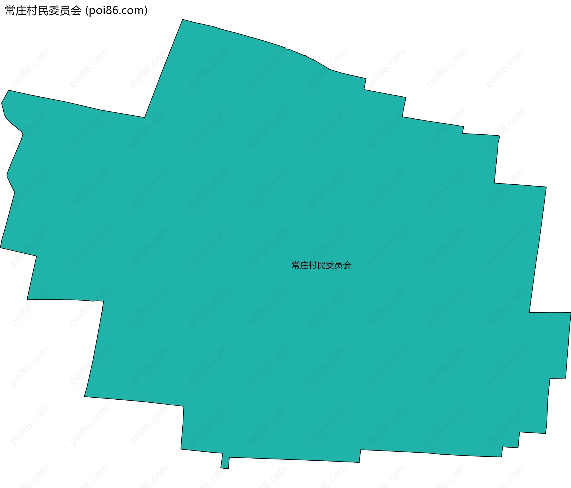 常庄村民委员会边界地图