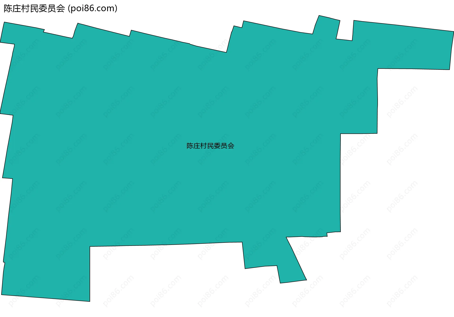 陈庄村民委员会边界地图