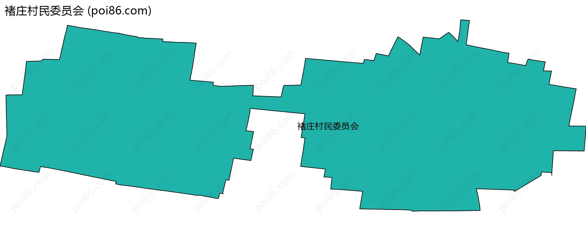 褚庄村民委员会边界地图