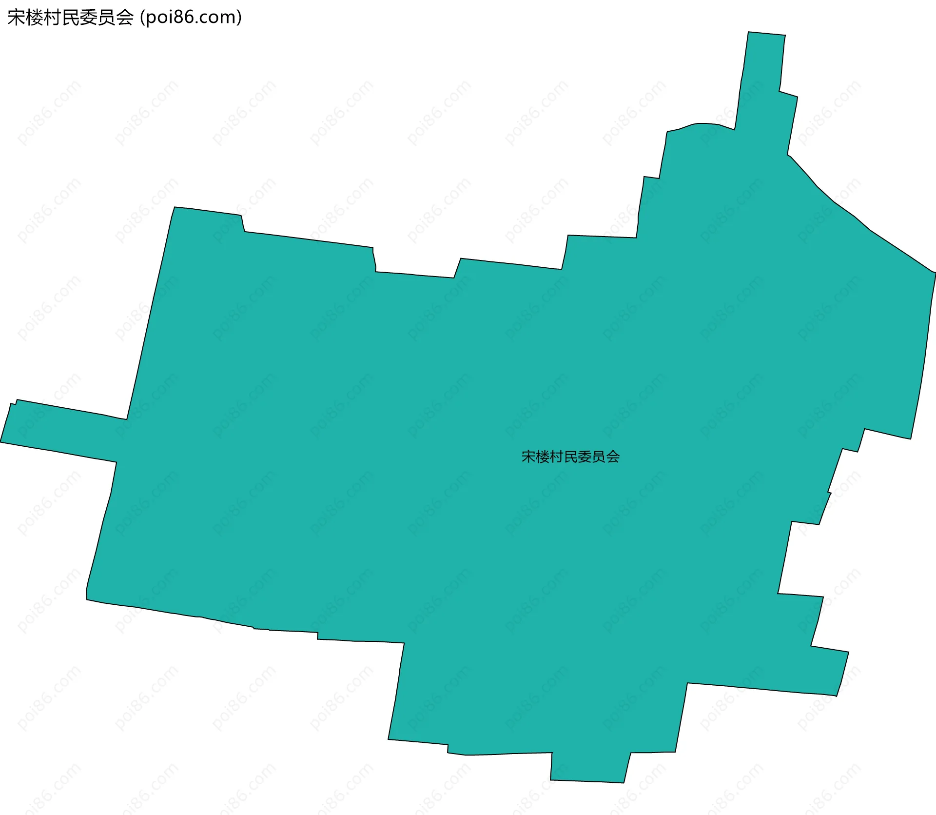 宋楼村民委员会边界地图