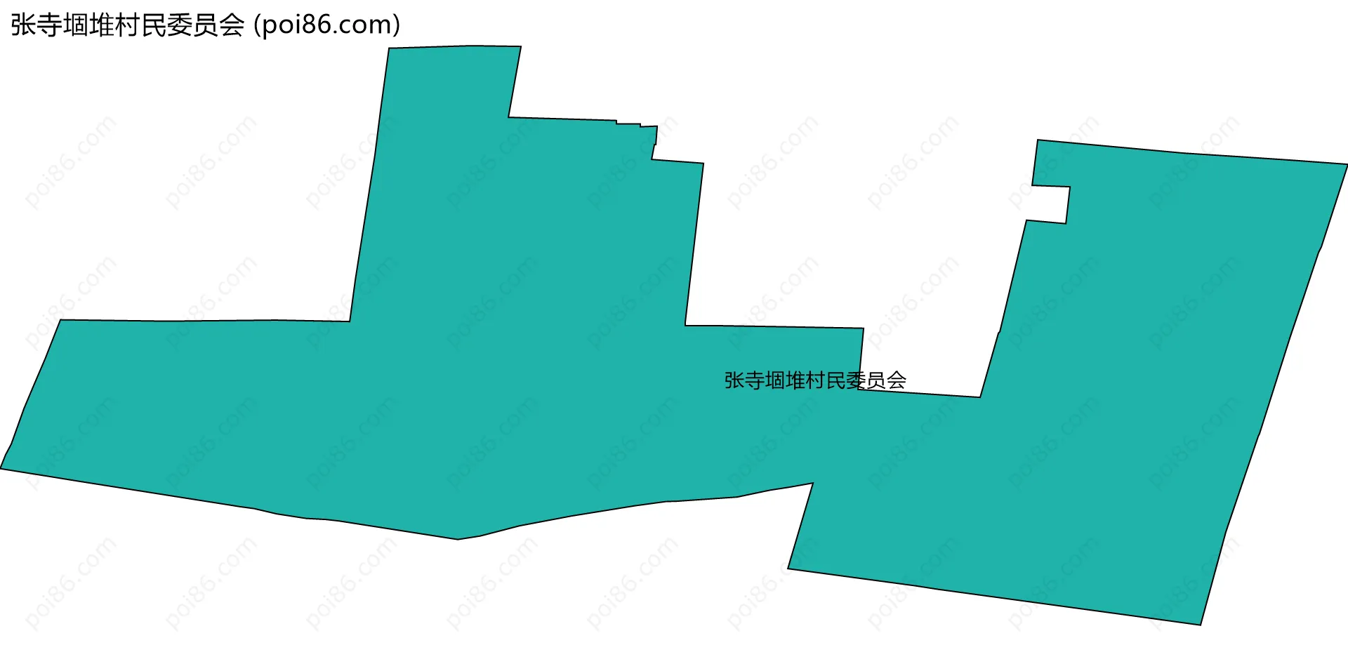 张寺堌堆村民委员会边界地图