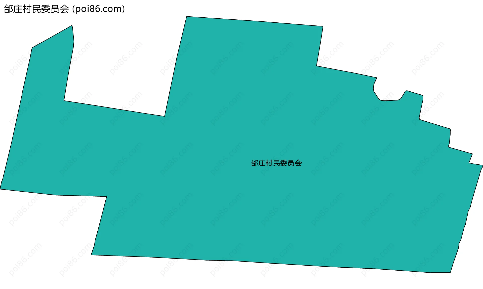邰庄村民委员会边界地图