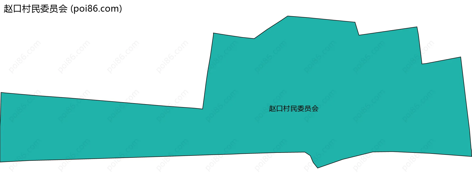 赵口村民委员会边界地图